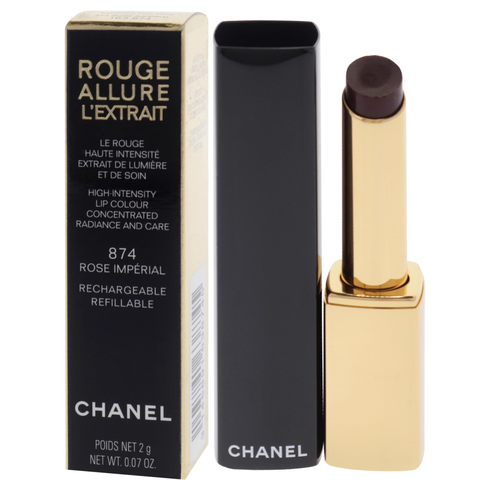 Foto 4 | Lápiz Labial Chanel Rouge Allure Lextrait 874 Rose Imperial, 2 Ml - Venta Internacional.