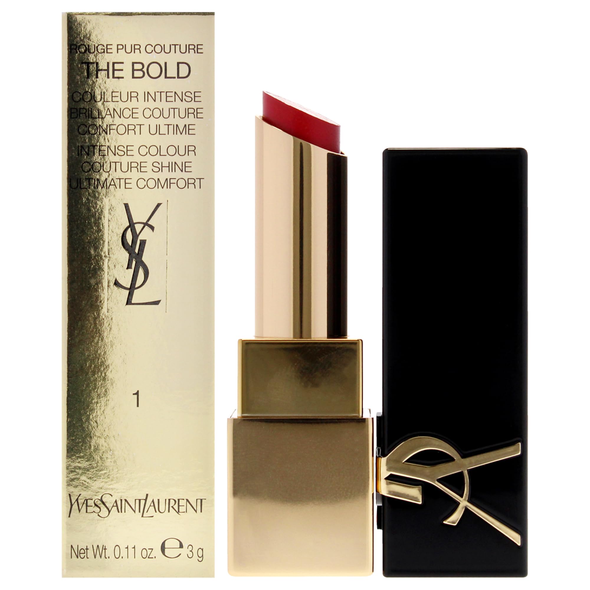 Lápiz Labial Yves Saint Laurent Rouge Pur Couture The Bold 1 Le Rouge - Venta Internacional.