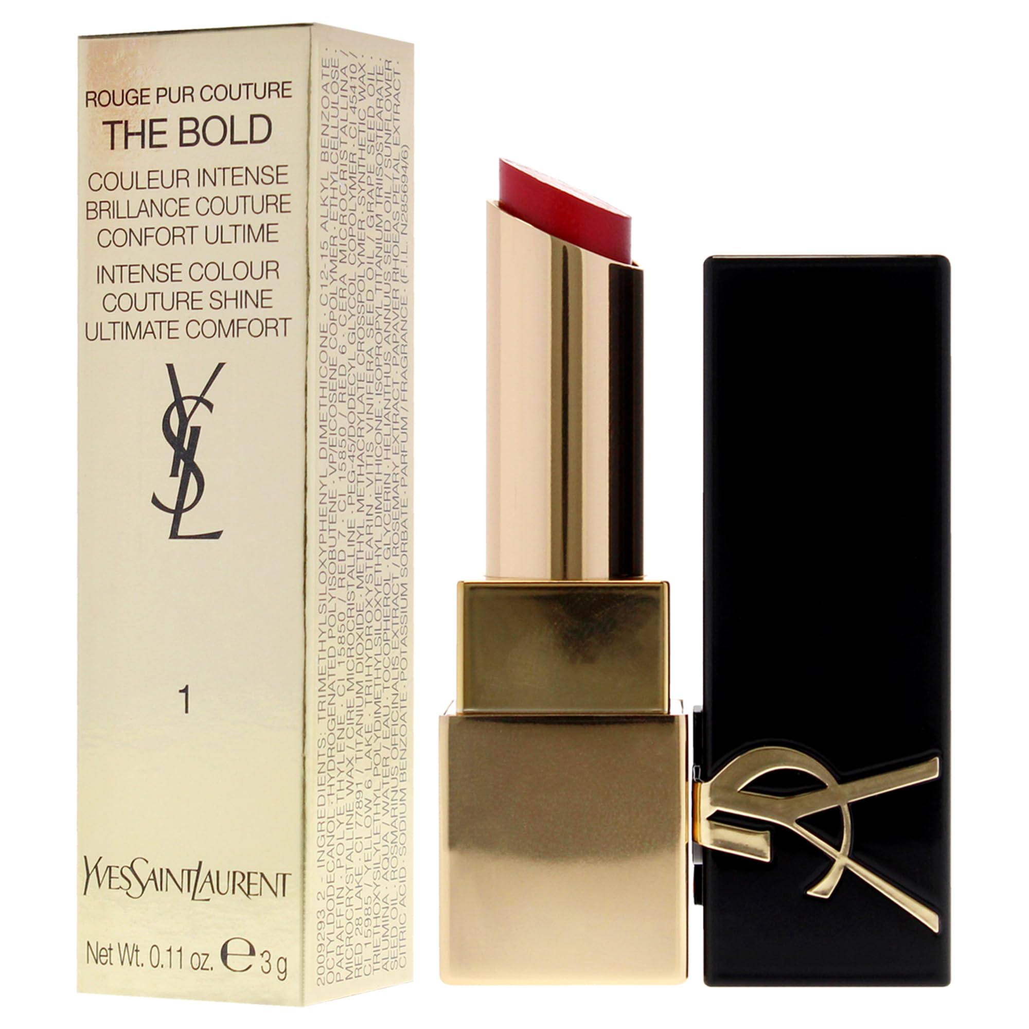 Foto 5 pulgar | Lápiz Labial Yves Saint Laurent Rouge Pur Couture The Bold 1 Le Rouge - Venta Internacional.
