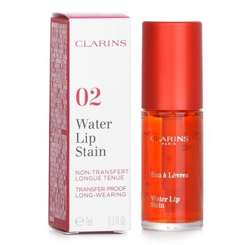 Foto 4 pulgar | Water Lip Stain Clarins #02 Orange Water Hidratante - Venta Internacional.