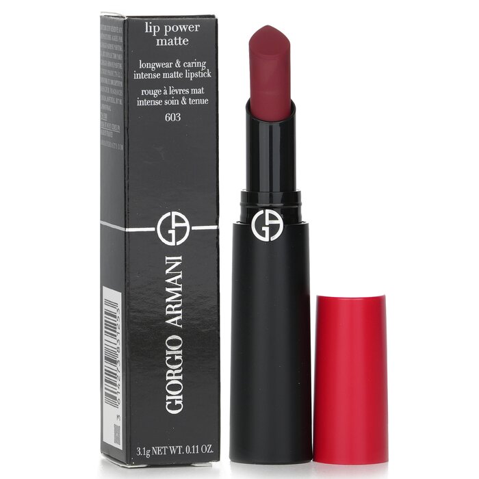 Foto 3 pulgar | Lápiz Labial Giorgio Armani Lip Power Matte Longwear #603 Dramat - Venta Internacional.