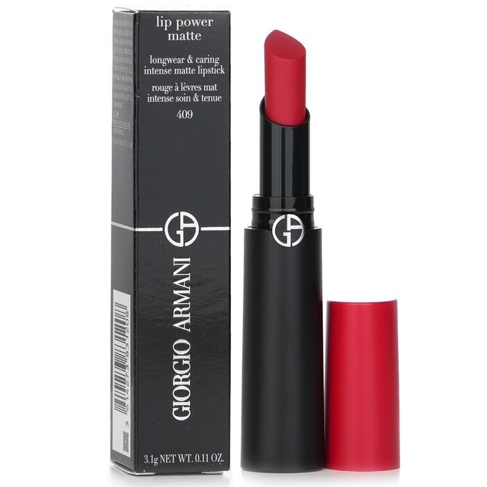 Lápiz Labial Giorgio Armani Lip Power Matte Longwear #409 Electr - Venta Internacional.