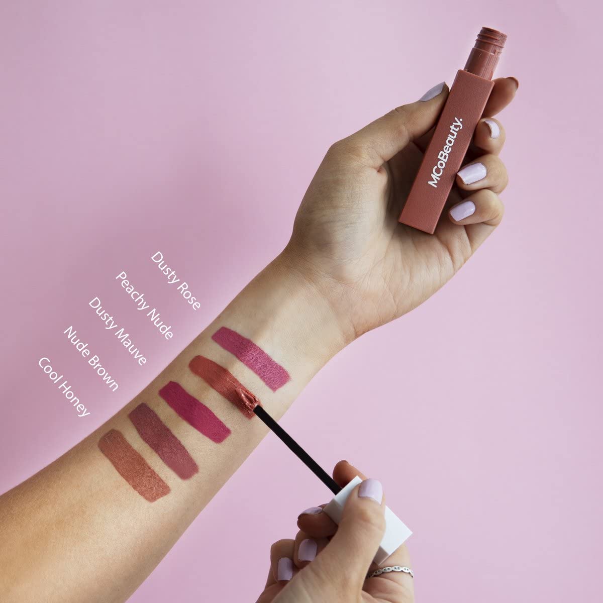 Foto 5 | Lápiz Labial Líquido Mate Mcobeauty Ultra Stay Dusty Rose 5 Ml - Venta Internacional.