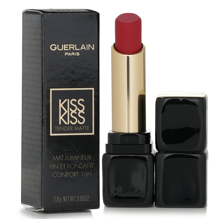 Foto 3 pulgar | Lápiz Labial Guerlain Kisskiss Tender Matte #910 Wanted Red - Venta Internacional.