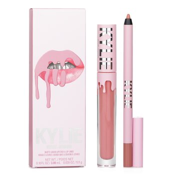 Kit De Labios Matte Lip Kit Kylie Cosmetics, Lápiz Labial Líquido Mate, 3 Ml + Li, 2 Unidades - Venta Internacional.