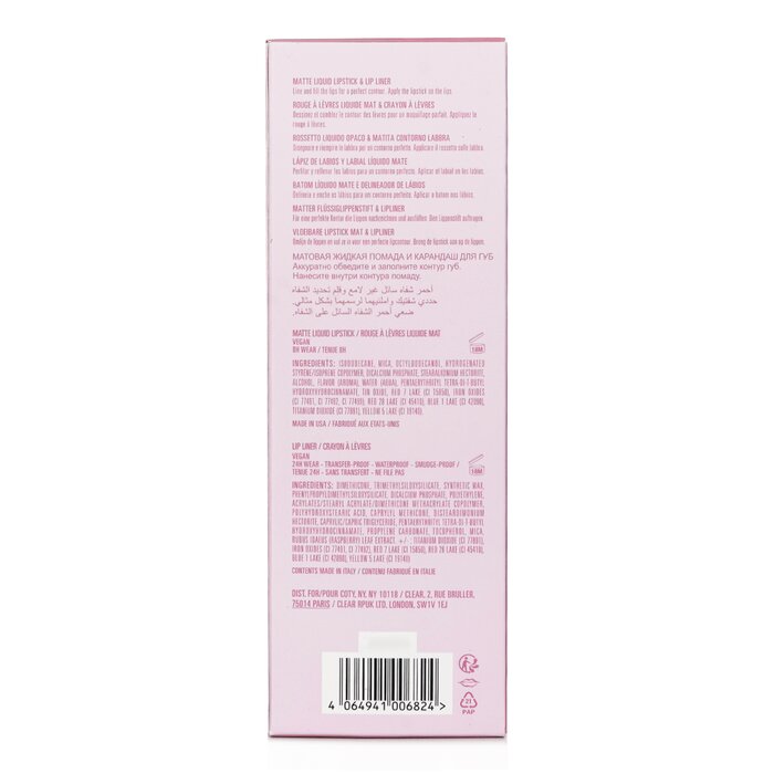 Foto 4 pulgar | Kit De Labios Matte Lip Kit Kylie Cosmetics, Lápiz Labial Líquido Mate, 3 Ml + Li, 2 Unidades - Venta Internacional.