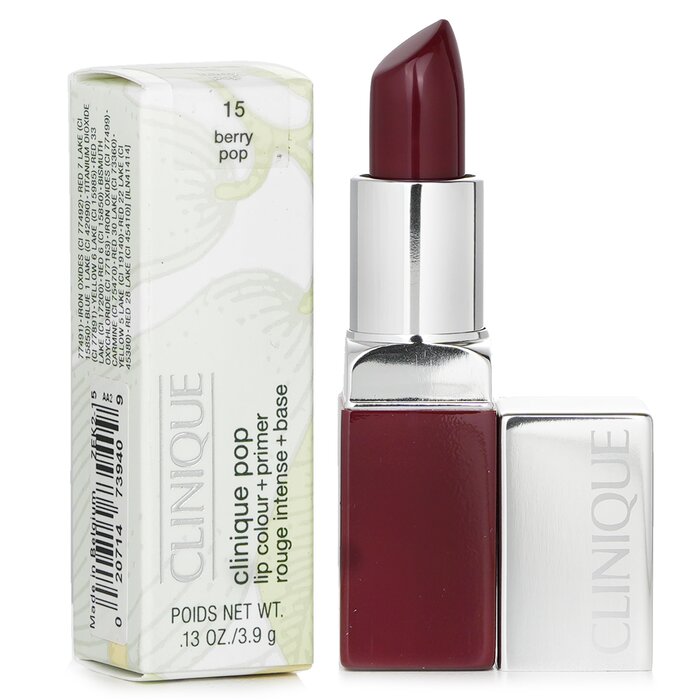 Foto 3 | Lápiz Labial Clinique Pop Lip Colour + Primer #15 Berry Pop - Venta Internacional.