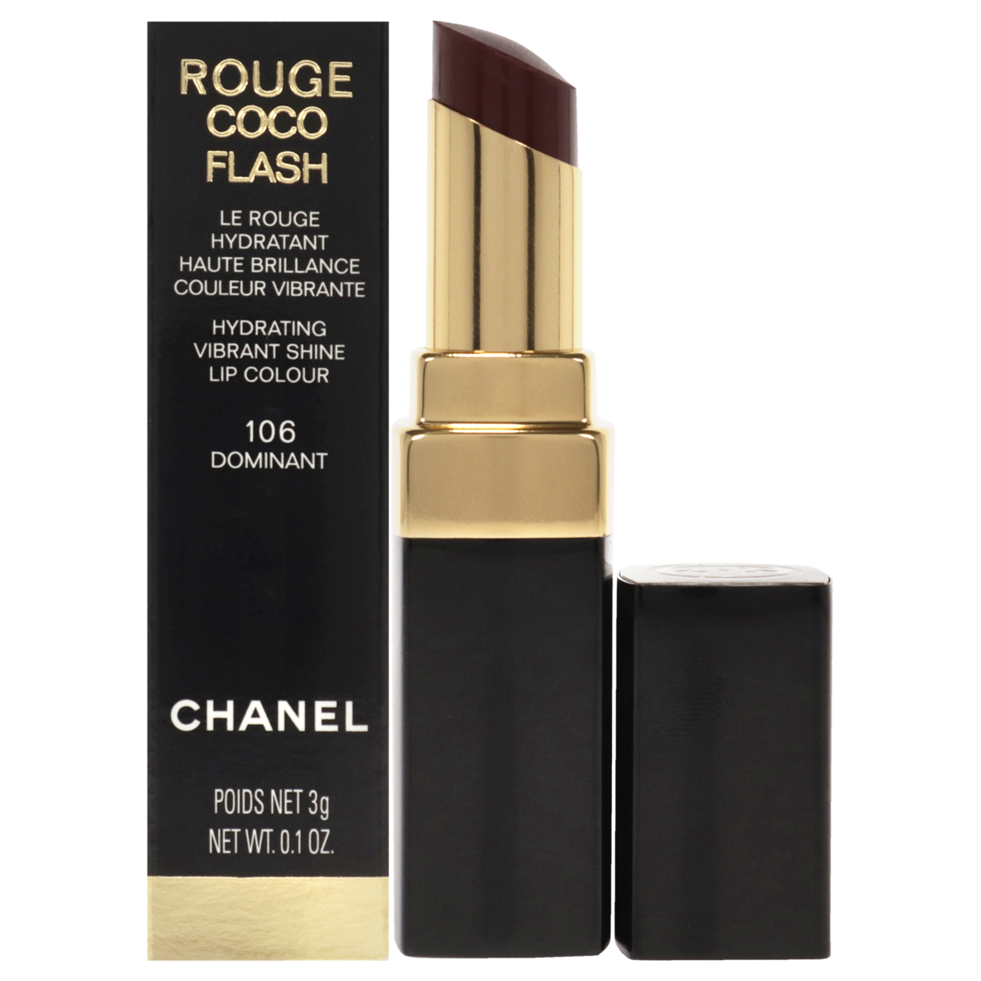 Lápiz Labial Chanel Rouge Coco Flash 106 Dominant Para Mujer - Venta Internacional.