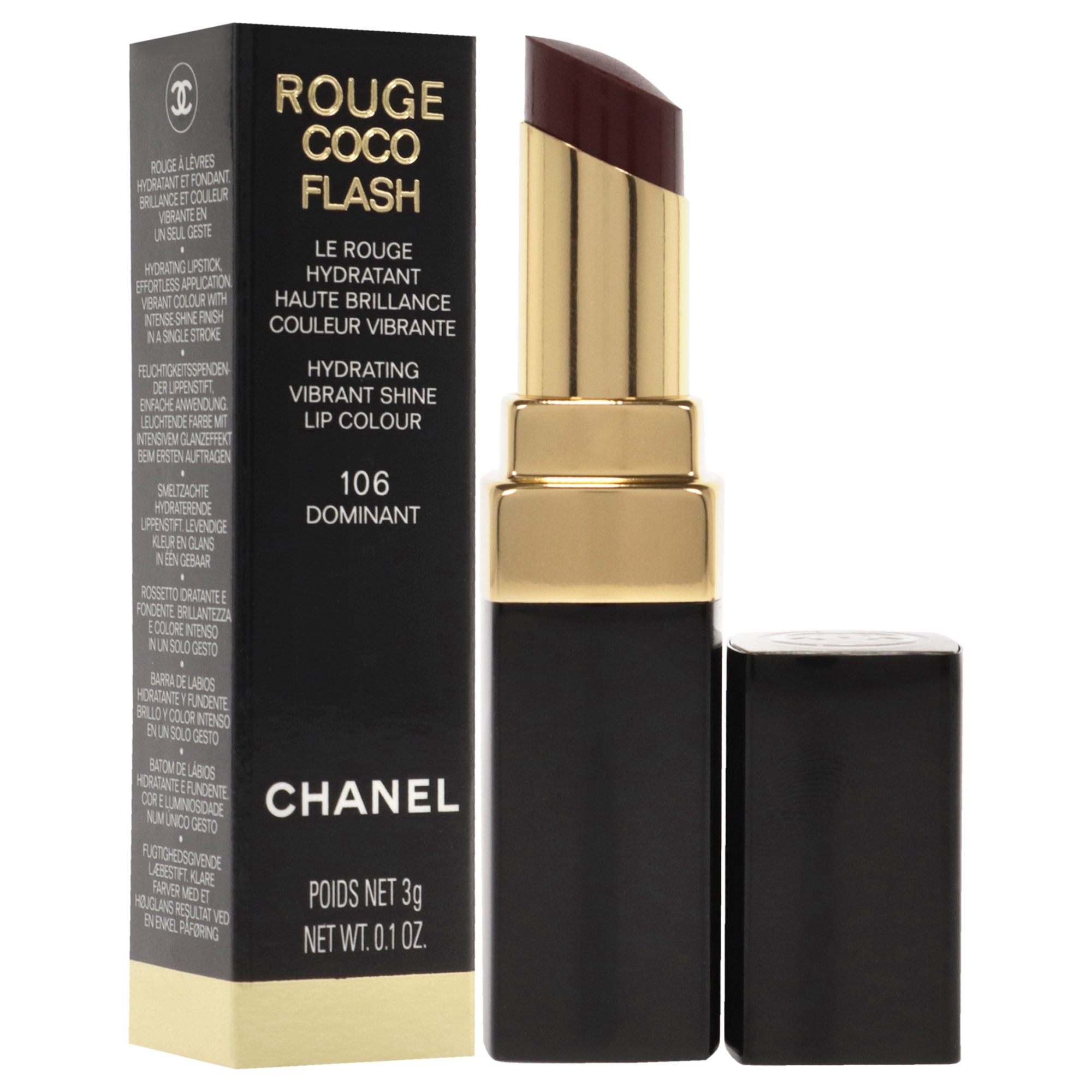 Foto 4 pulgar | Lápiz Labial Chanel Rouge Coco Flash 106 Dominant Para Mujer - Venta Internacional.