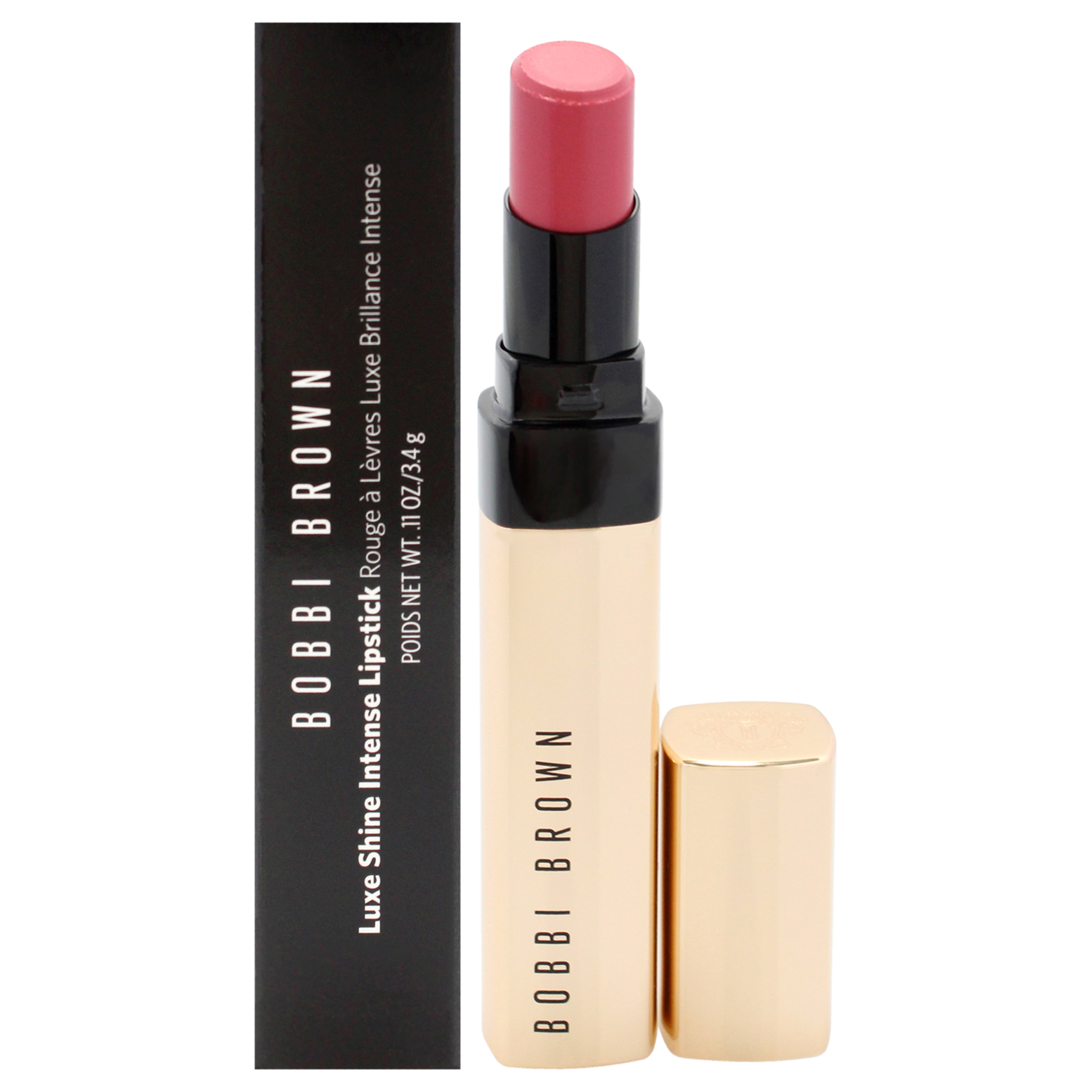 Lápiz Labial Bobbi Brown Luxe Shine Intense Paris Pink, 3,2 Ml - Venta Internacional.