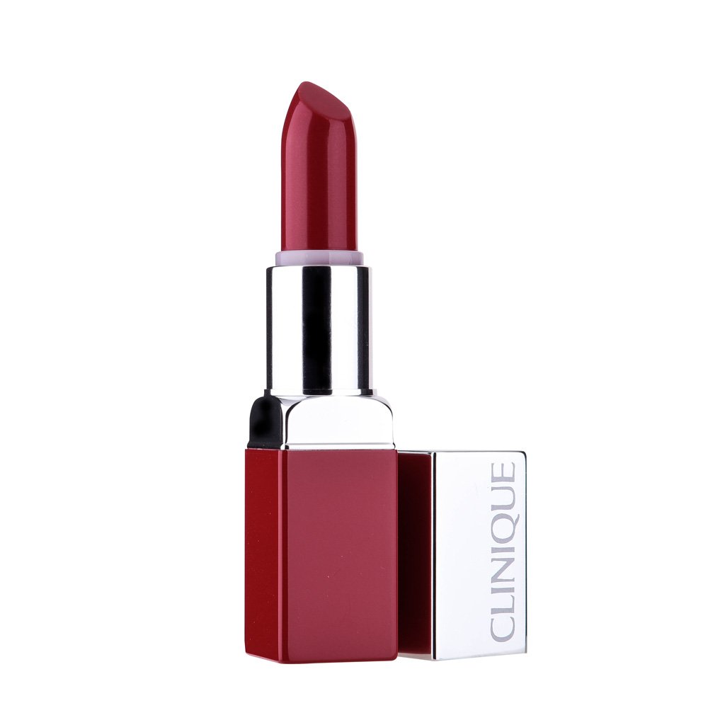 Lápiz Labial Clinique Pop Lip Colour + Primer Cherry Pop 3,8 Ml - Venta Internacional.