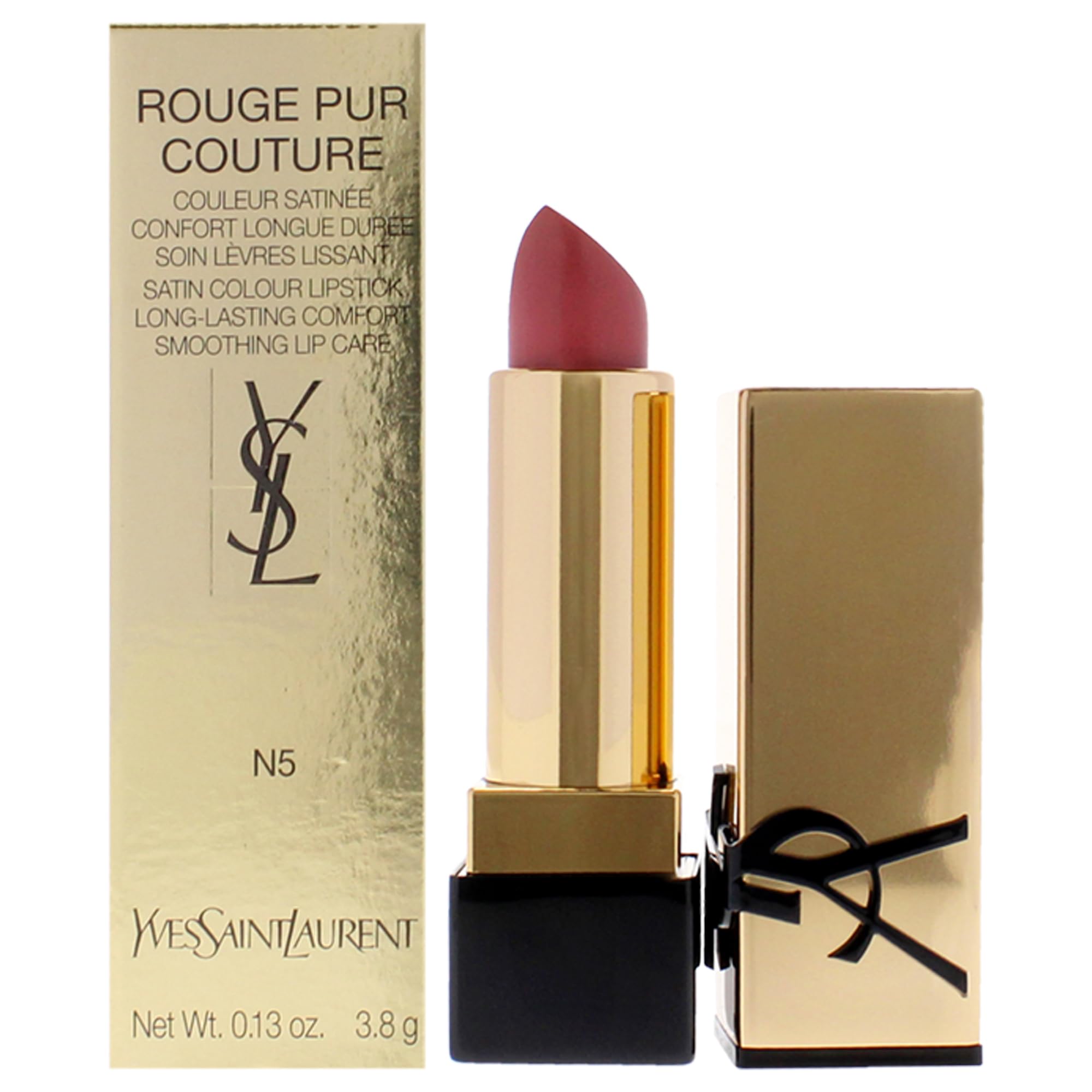 Lápiz Labial Yves Saint Laurent Rouge Pur Couture Satin N5 Tribu - Venta Internacional.