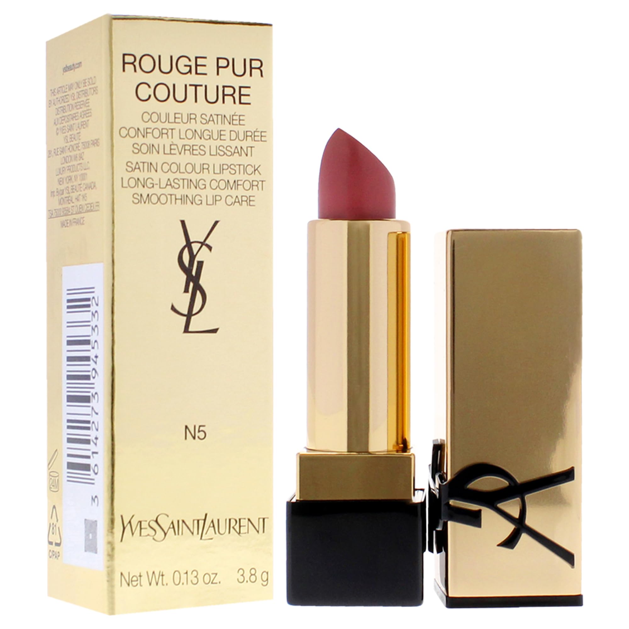 Foto 4 pulgar | Lápiz Labial Yves Saint Laurent Rouge Pur Couture Satin N5 Tribu - Venta Internacional.