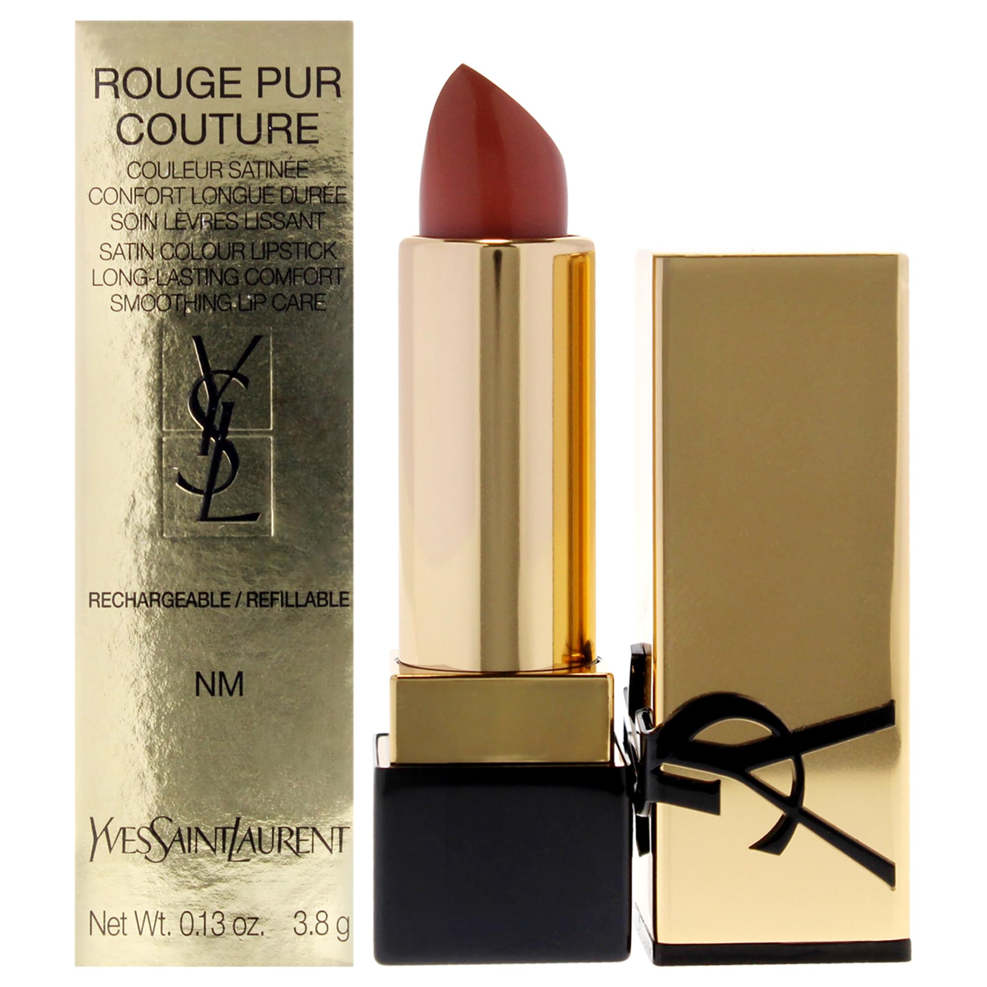 Foto 2 pulgar | Lápiz Labial Yves Saint Laurent Rouge Pur Couture Satin Nm Nu Mu - Venta Internacional.