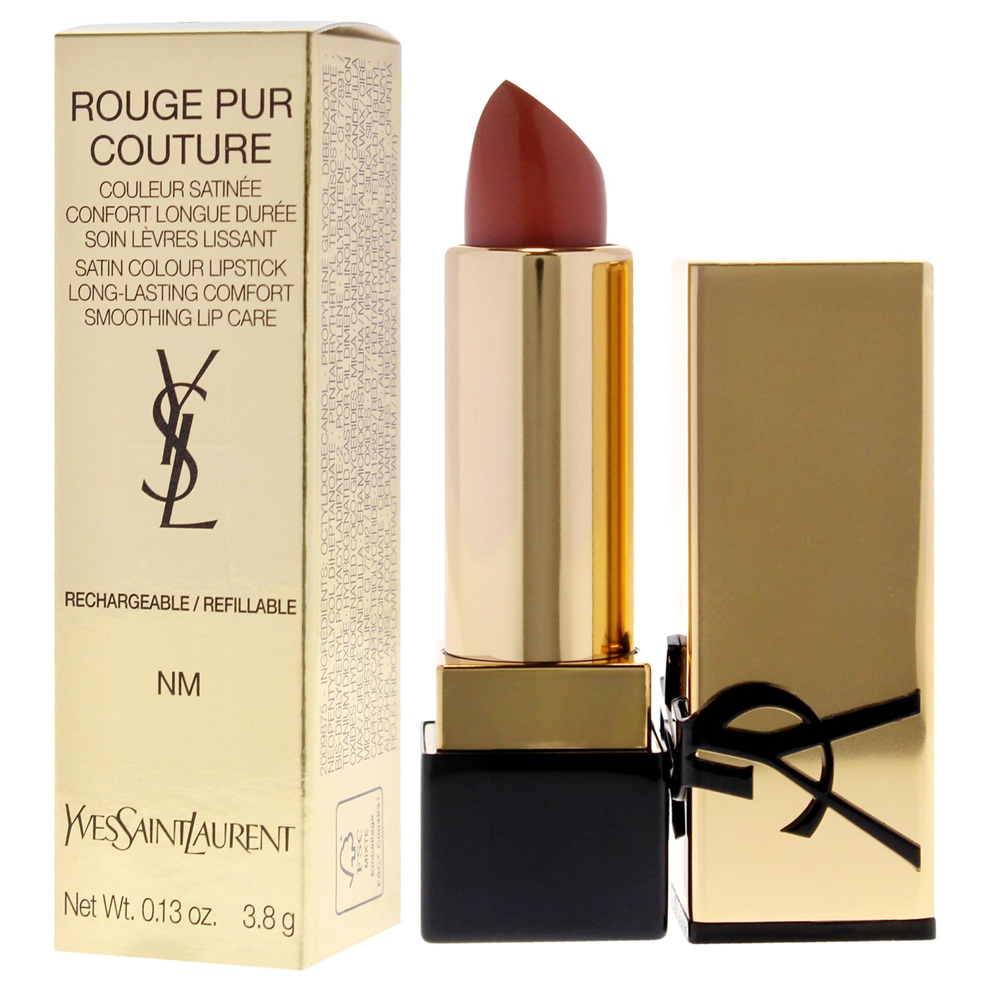 Foto 5 pulgar | Lápiz Labial Yves Saint Laurent Rouge Pur Couture Satin Nm Nu Mu - Venta Internacional.