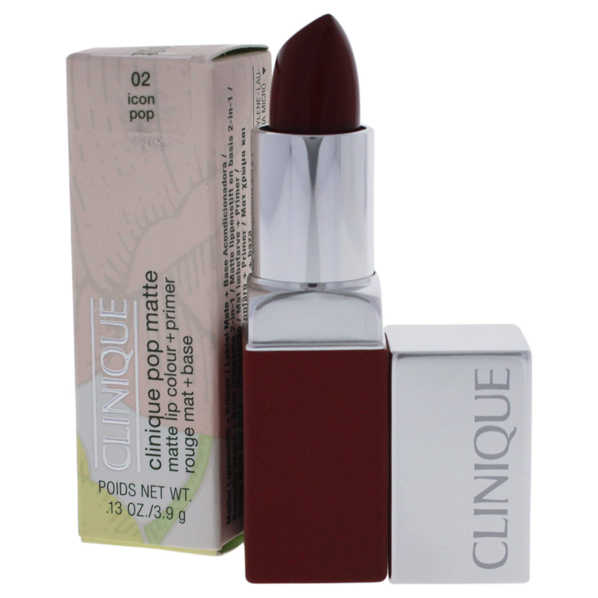 Foto 3 | Lápiz Labial Clinique Matte Lip Colour + Primer N.º 02 Icon Pop - Venta Internacional.