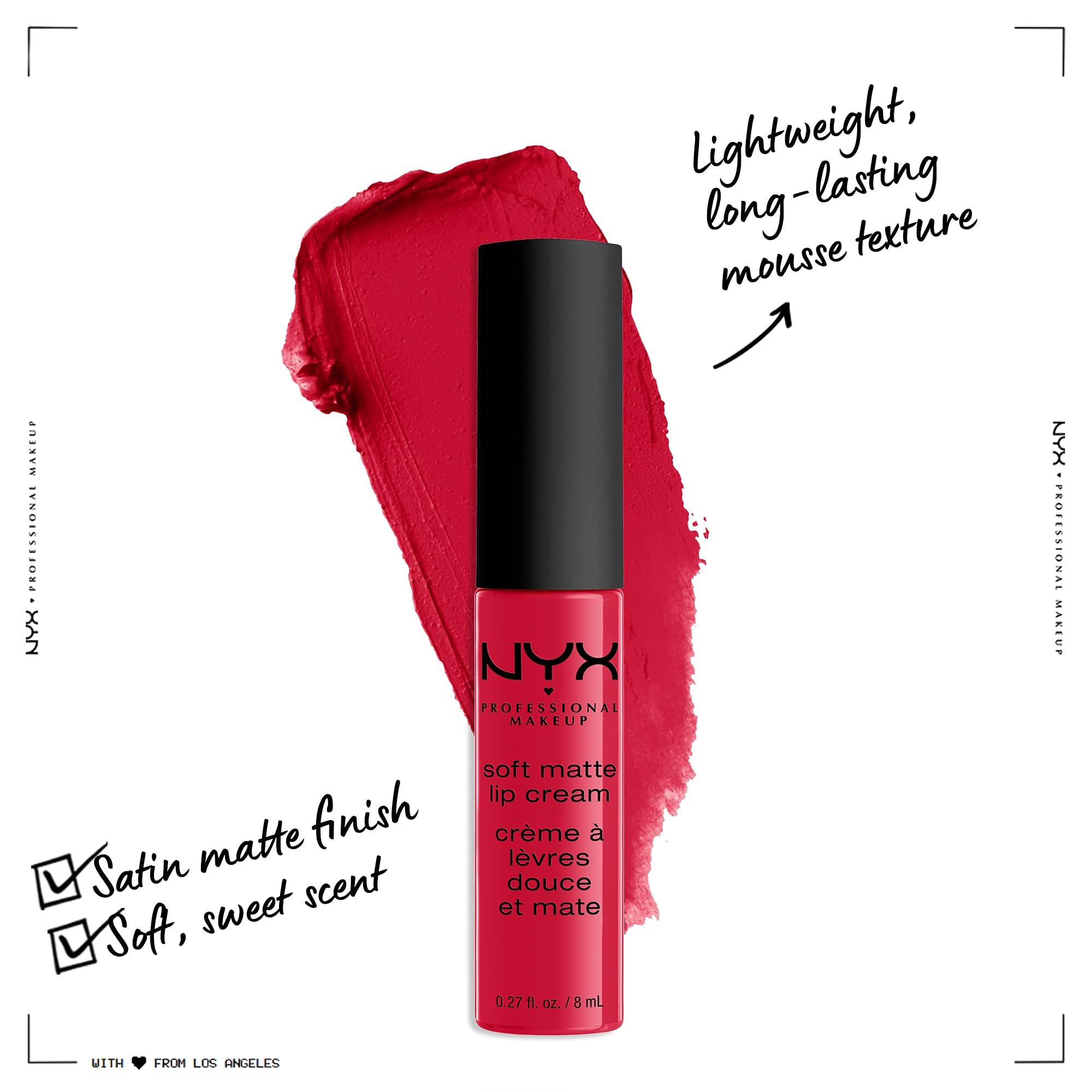 Foto 3 pulgar | Lipstick Nyx Professional Makeup Crema De Labios Mate Suave Amsterdam - Venta Internacional.