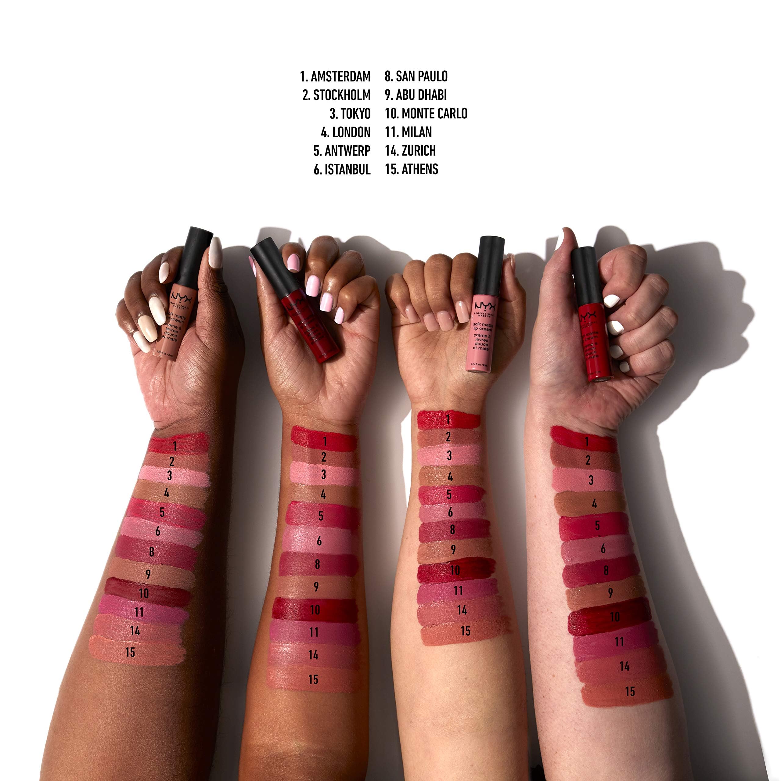 Foto 6 pulgar | Lipstick Nyx Professional Makeup Crema De Labios Mate Suave Amsterdam - Venta Internacional.
