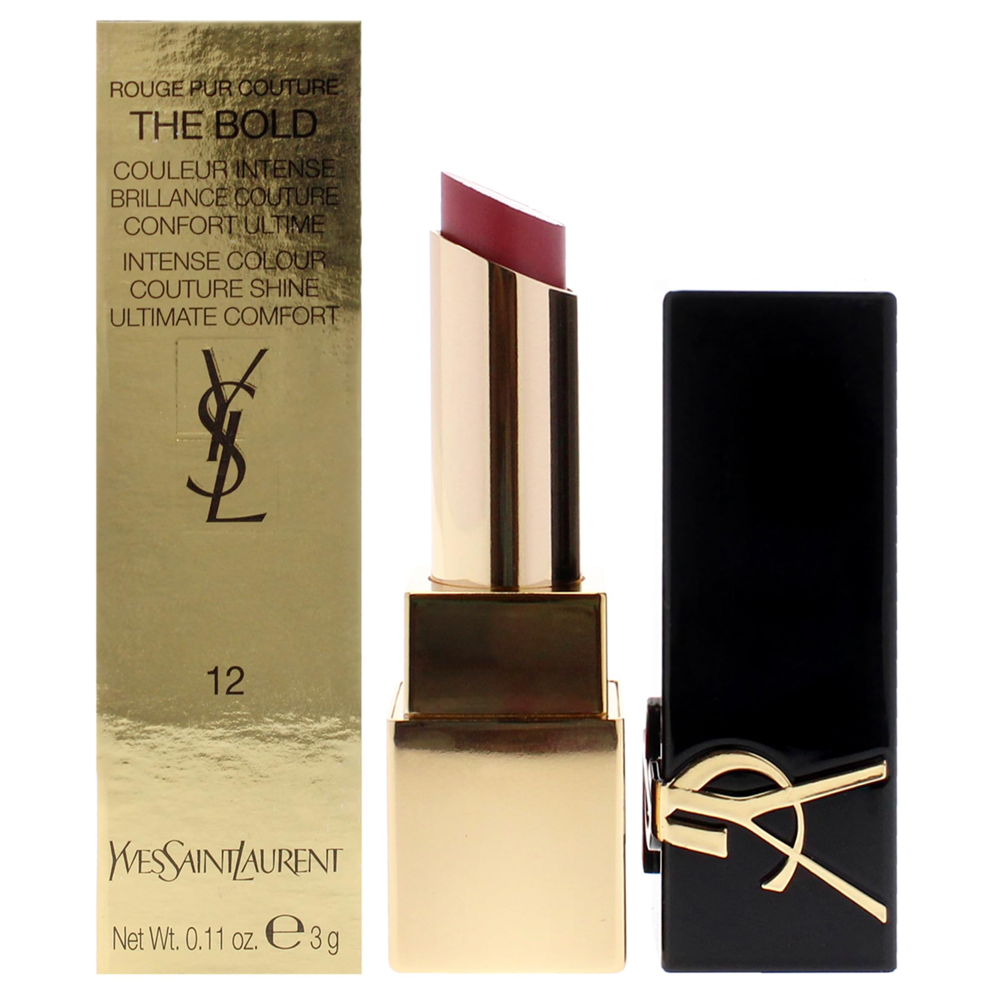 Lápiz Labial Yves Saint Laurent Rouge Pur Couture The Bold 12 - Venta Internacional.