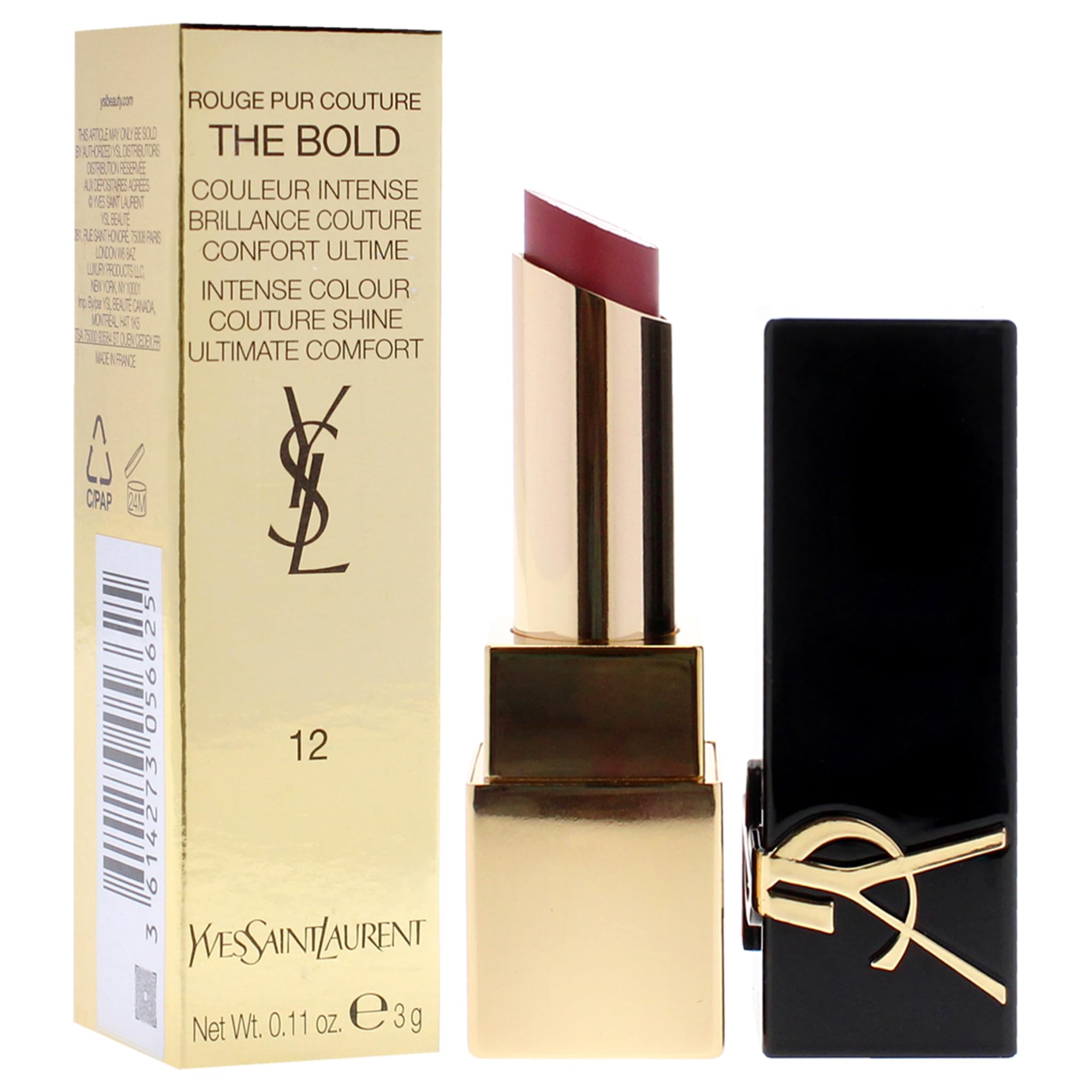 Foto 4 pulgar | Lápiz Labial Yves Saint Laurent Rouge Pur Couture The Bold 12 - Venta Internacional.