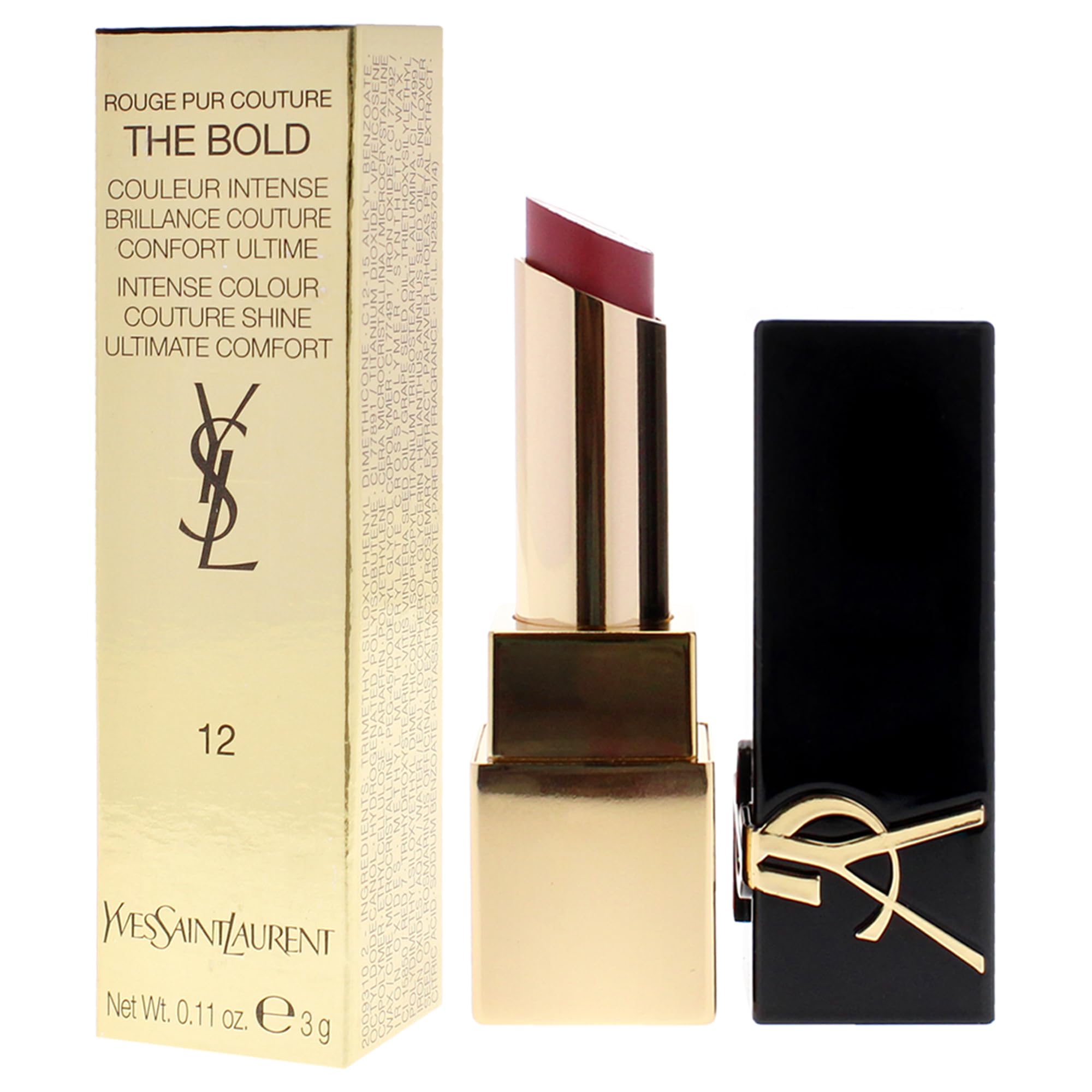 Foto 5 pulgar | Lápiz Labial Yves Saint Laurent Rouge Pur Couture The Bold 12 - Venta Internacional.