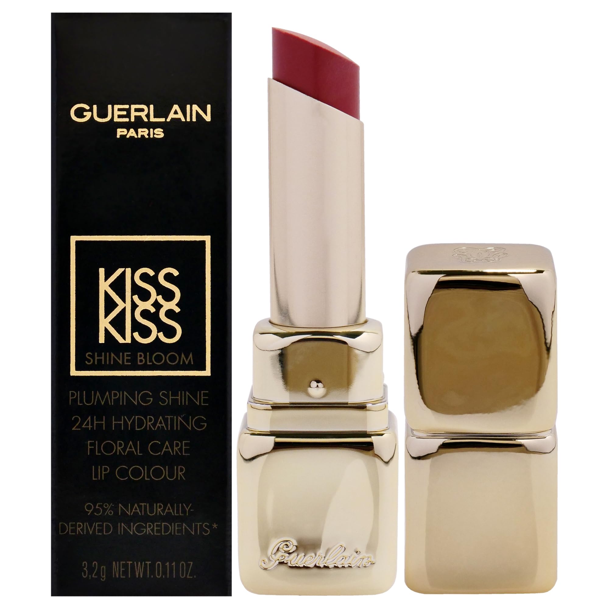 Lápiz Labial Guerlain Kiss Kiss Shine Bloom 119 Floral Nude, 3 Ml - Venta Internacional.