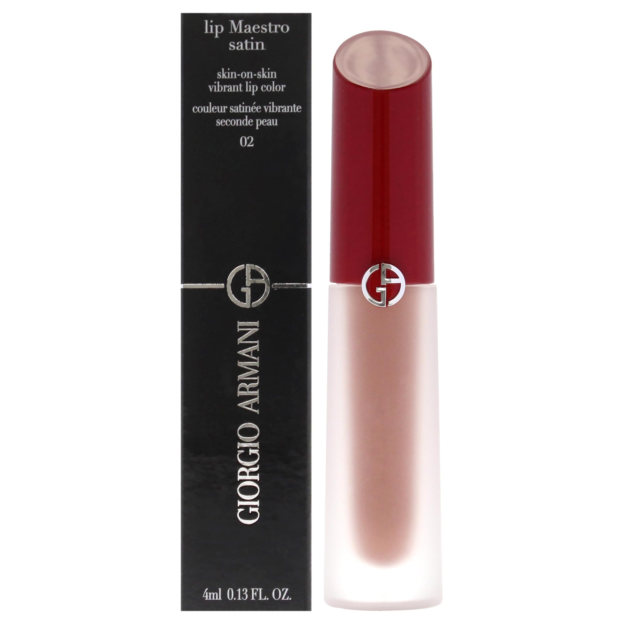 Lápiz Labial Giorgio Armani Lip Maestro Satin 02 Weekend Getaway - Venta Internacional.