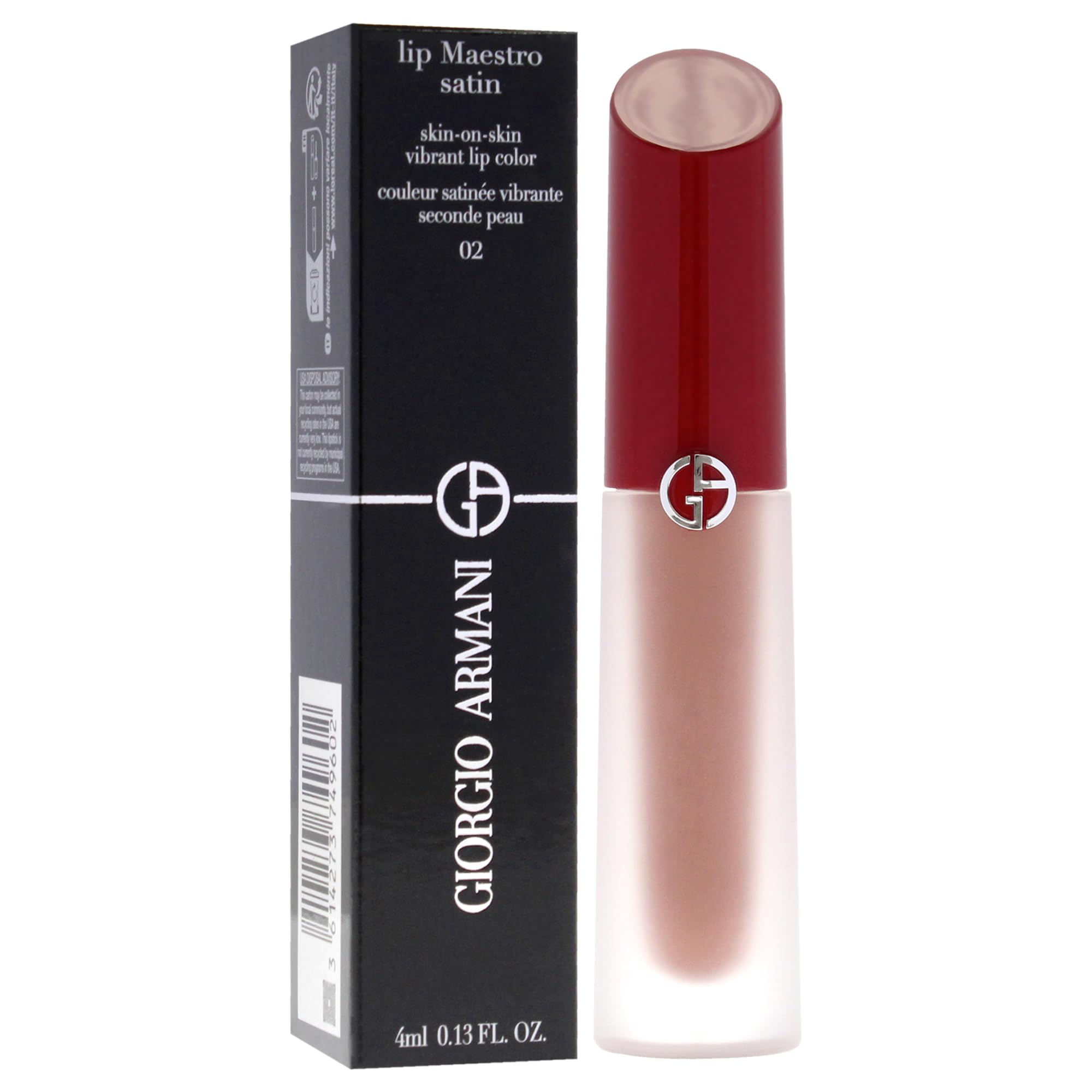 Foto 4 pulgar | Lápiz Labial Giorgio Armani Lip Maestro Satin 02 Weekend Getaway - Venta Internacional.