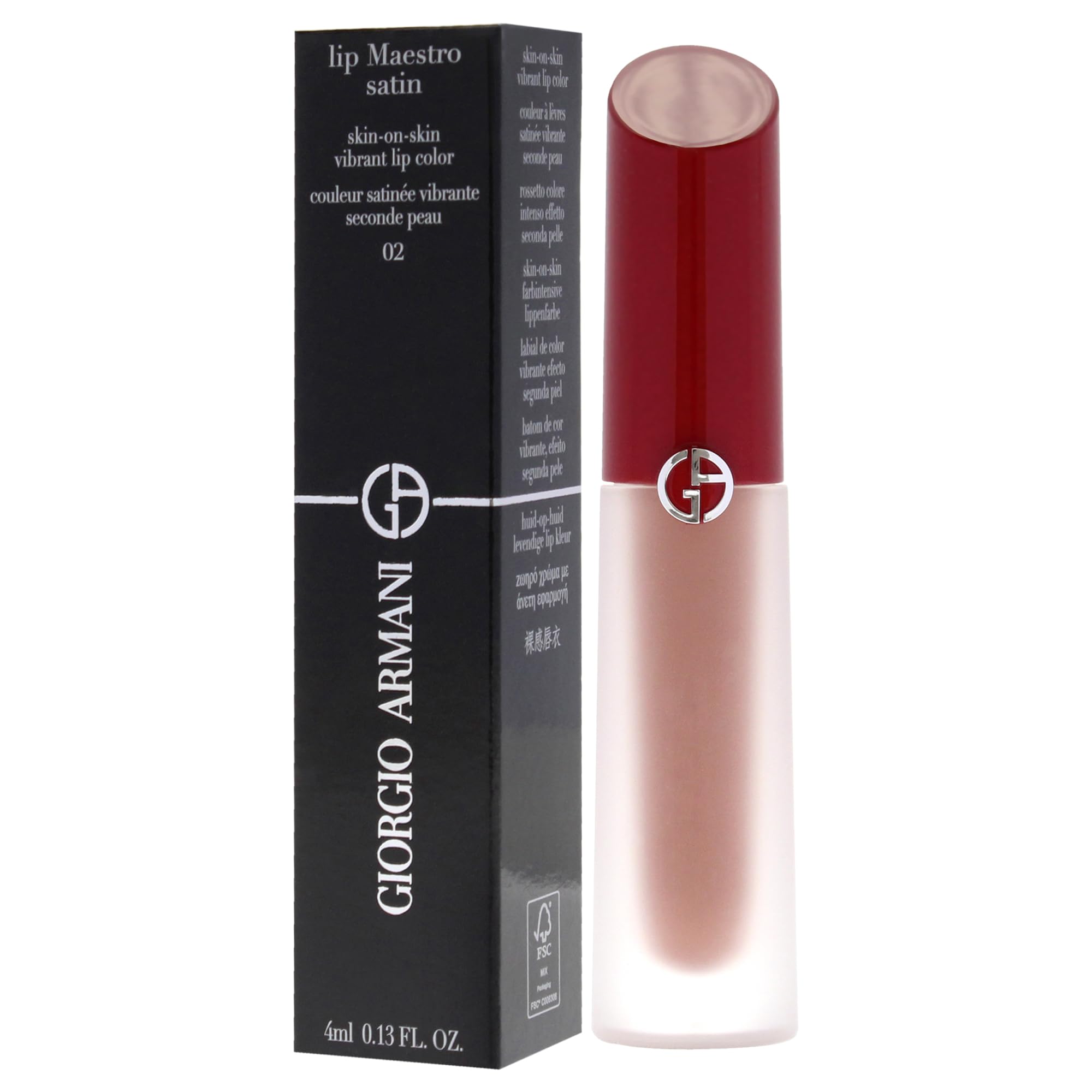 Foto 5 pulgar | Lápiz Labial Giorgio Armani Lip Maestro Satin 02 Weekend Getaway - Venta Internacional.