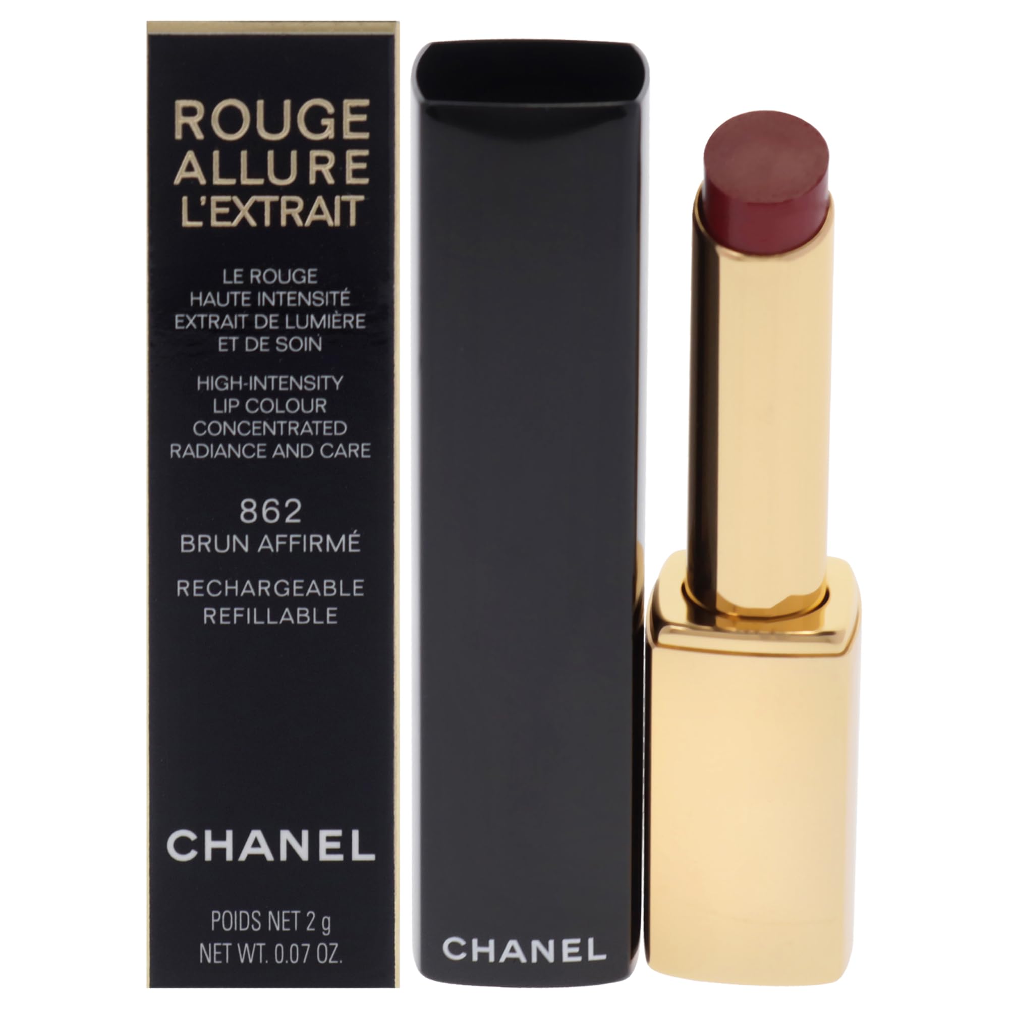 Foto 2 pulgar | Lápiz Labial Chanel Rouge Allure Lextrait 862 Brun Affirme 2 Ml - Venta Internacional.