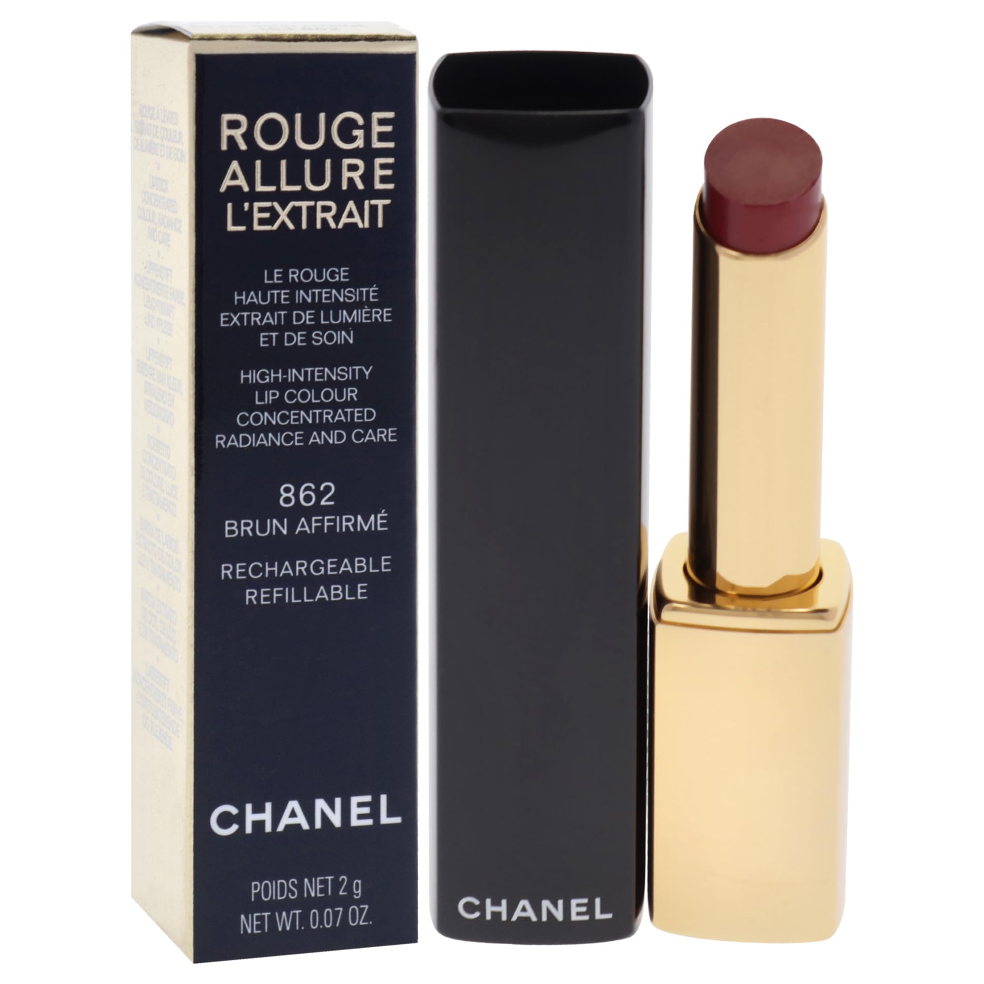 Foto 4 pulgar | Lápiz Labial Chanel Rouge Allure Lextrait 862 Brun Affirme 2 Ml - Venta Internacional.