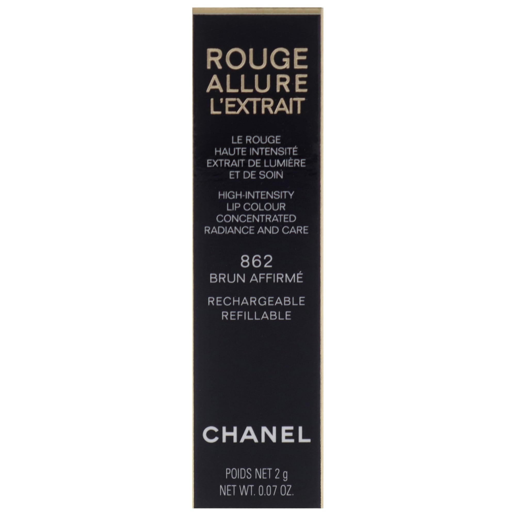 Foto 6 pulgar | Lápiz Labial Chanel Rouge Allure Lextrait 862 Brun Affirme 2 Ml - Venta Internacional.