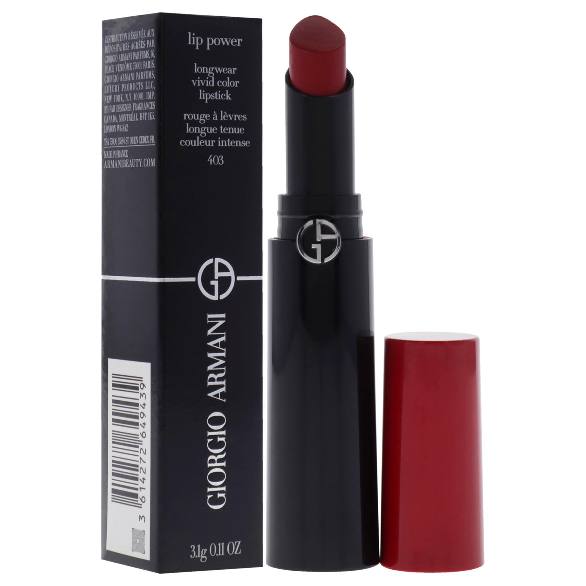Foto 3 | Lápiz Labial Giorgio Armani Lip Power Longwear Vivid Color 403 - Venta Internacional.