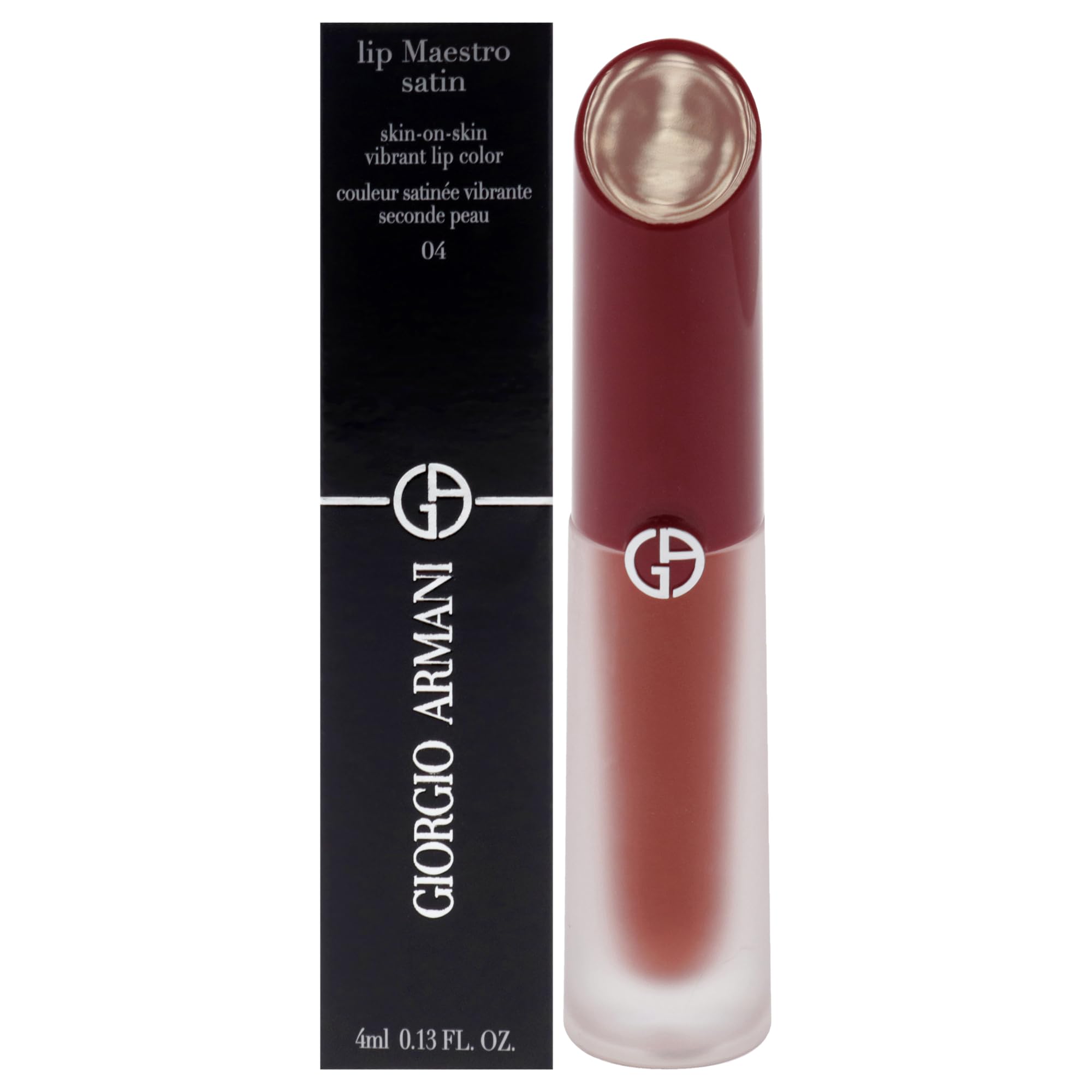 Lipstick Giorgio Armani Lip Maestro Satin 04 Concierto En Vivo - Venta Internacional.