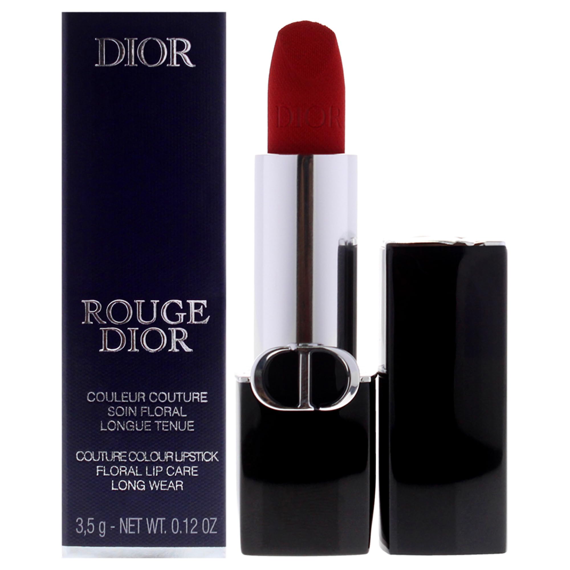 Foto 2 pulgar | Lápiz Labial Dior Rouge Dior Couture Velvet 999 Velvet 3.5 Ml - Venta Internacional.