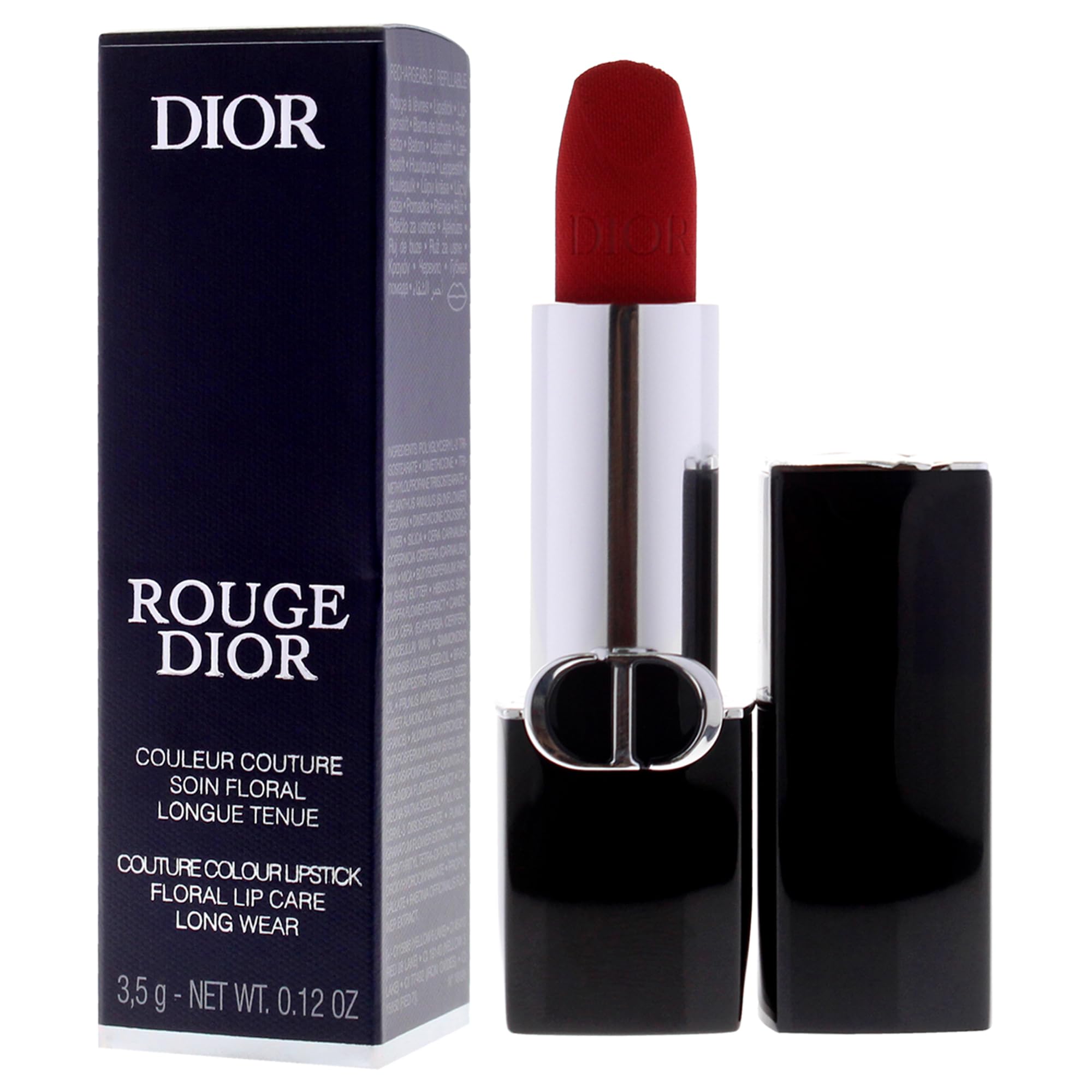 Foto 5 pulgar | Lápiz Labial Dior Rouge Dior Couture Velvet 999 Velvet 3.5 Ml - Venta Internacional.