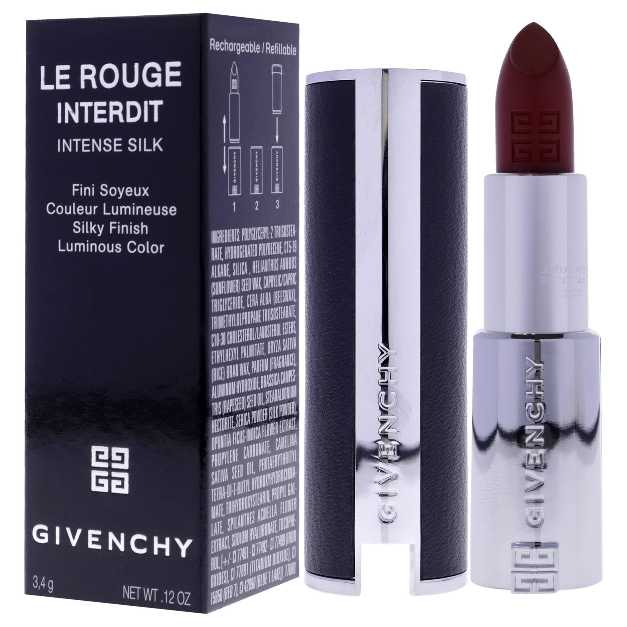 Foto 5 pulgar | Barra De Labios Givenchy Le Rouge Interdit Intense Silk N37 - Venta Internacional.