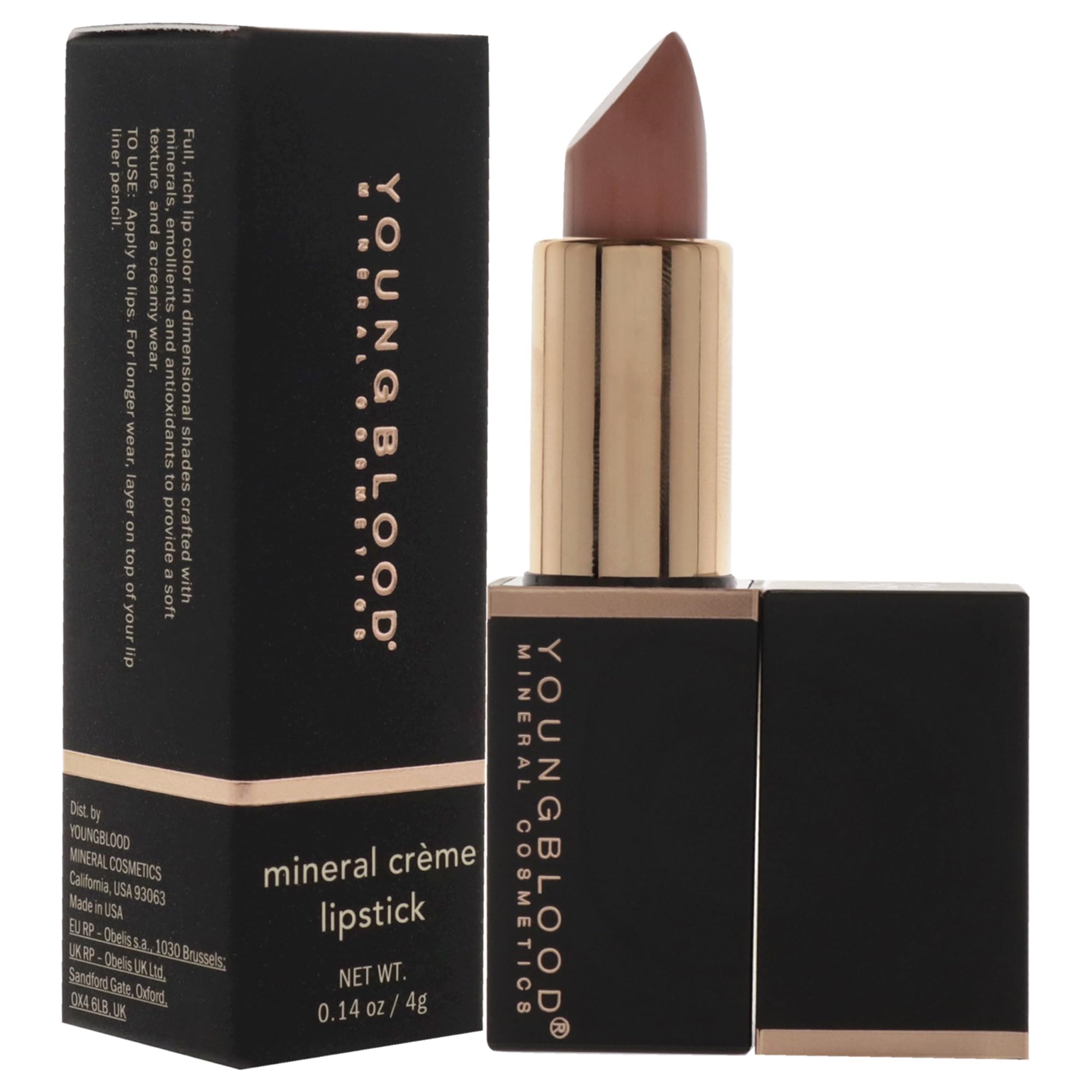 Foto 4 pulgar | Lápiz Labial Youngblood Mineral Creme Blushin Nude 4 Ml Para Mujer - Venta Internacional.