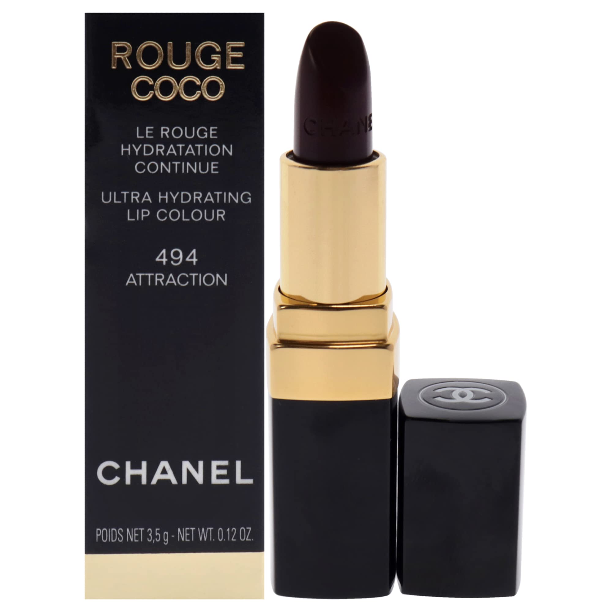 Foto 2 pulgar | Lápiz Labial Chanel Rouge Coco Ultra Hydrating 494 Attraction 3.5 Ml - Venta Internacional.