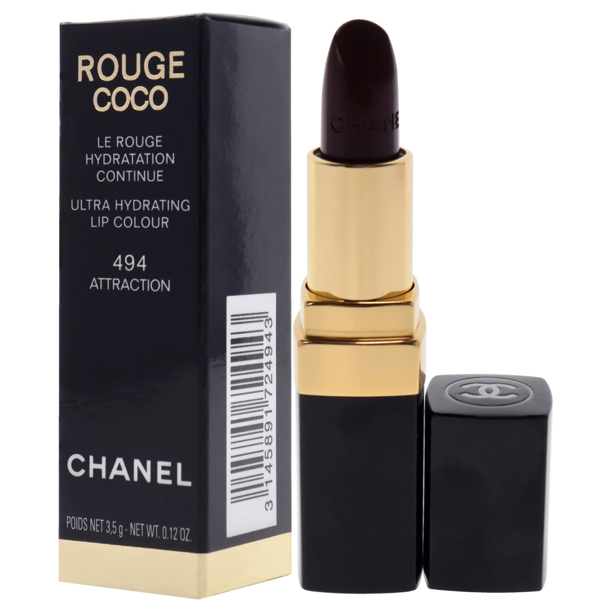 Foto 5 pulgar | Lápiz Labial Chanel Rouge Coco Ultra Hydrating 494 Attraction 3.5 Ml - Venta Internacional.