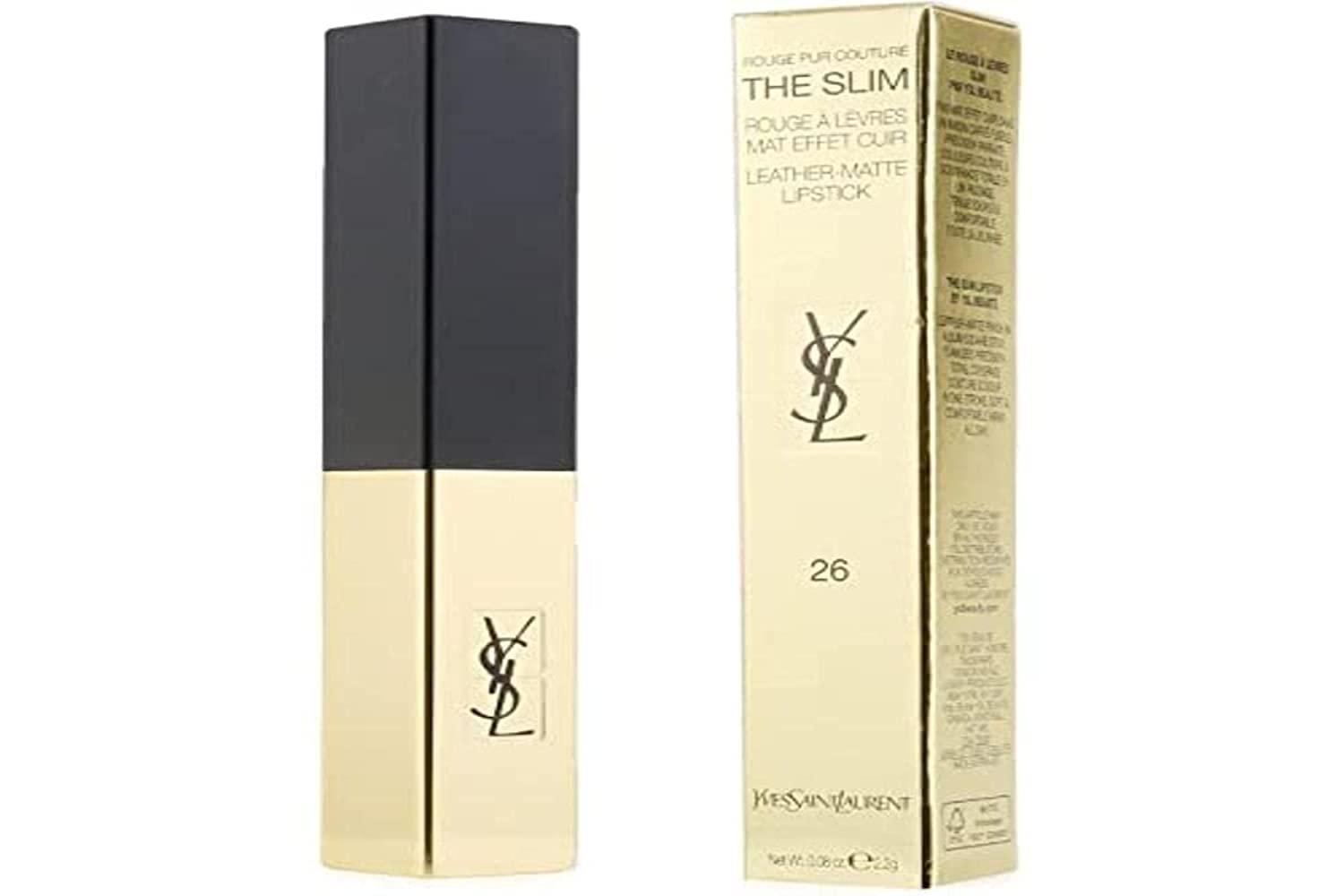 Lápiz Labial Yves Saint Laurent Rouge Pur Couture The Slim Matte 26 - Venta Internacional.