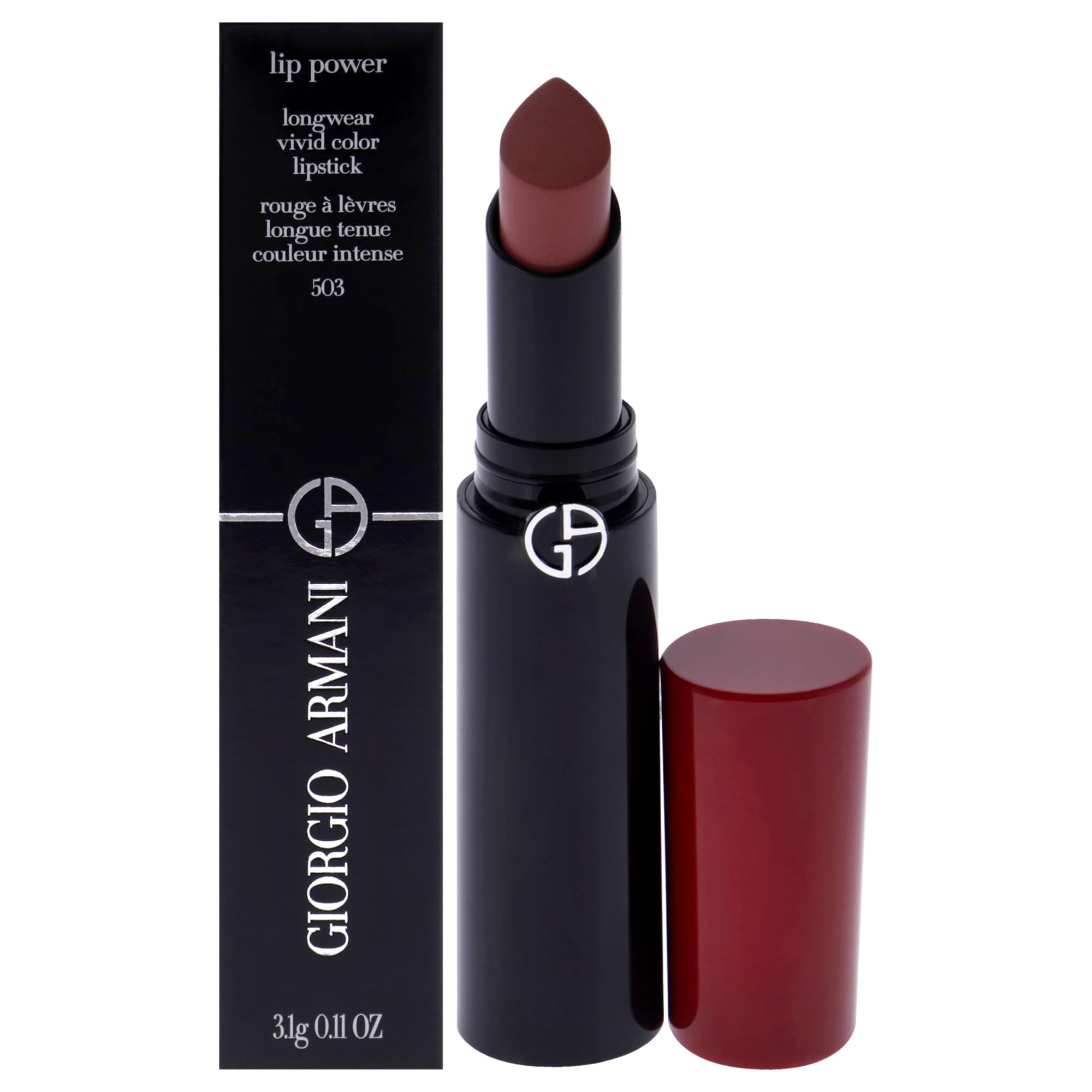 Barra De Labios Giorgio Armani Lip Power Longwear 503 Eccentrico - Venta Internacional.