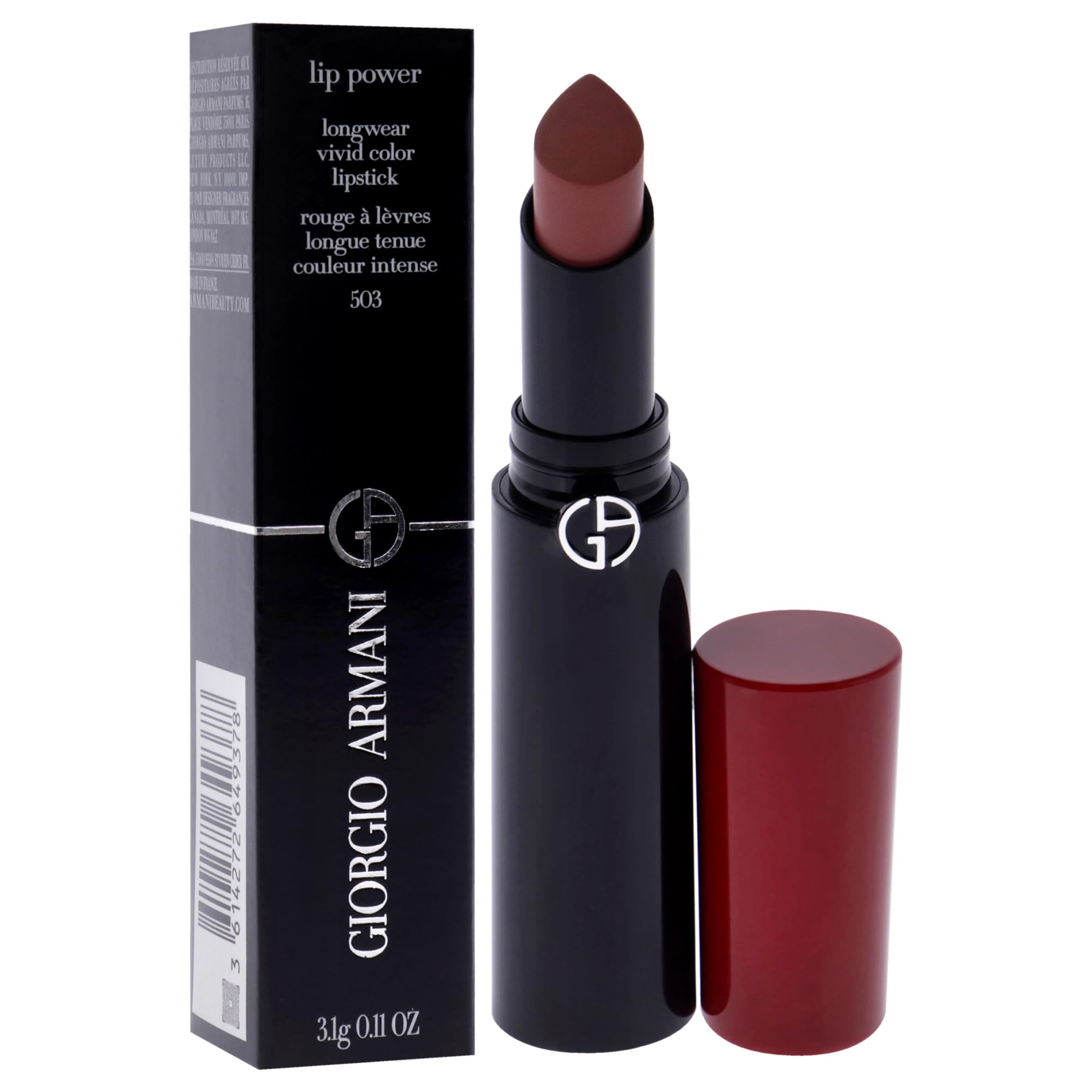 Foto 4 pulgar | Barra De Labios Giorgio Armani Lip Power Longwear 503 Eccentrico - Venta Internacional.