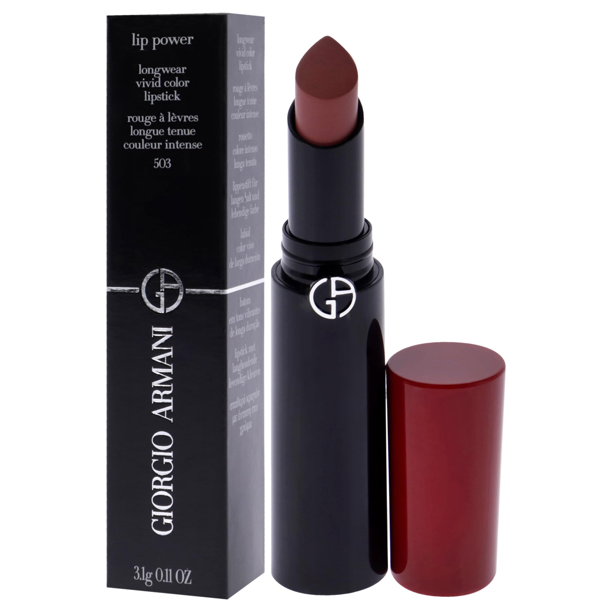 Foto 5 pulgar | Barra De Labios Giorgio Armani Lip Power Longwear 503 Eccentrico - Venta Internacional.