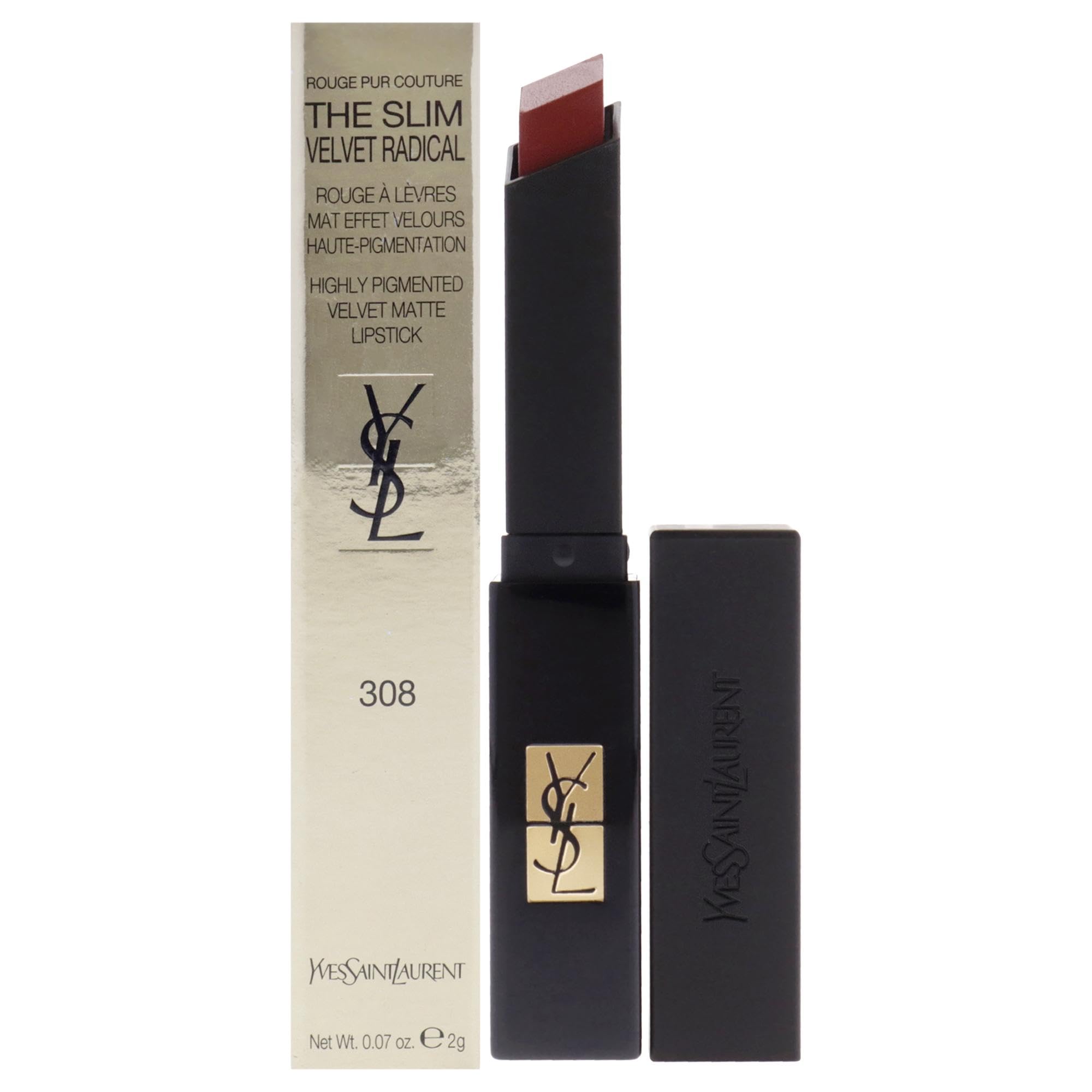 Foto 2 pulgar | Lápiz Labial Yves Saint Laurent The Slim Velvet Radical 308 - Venta Internacional.