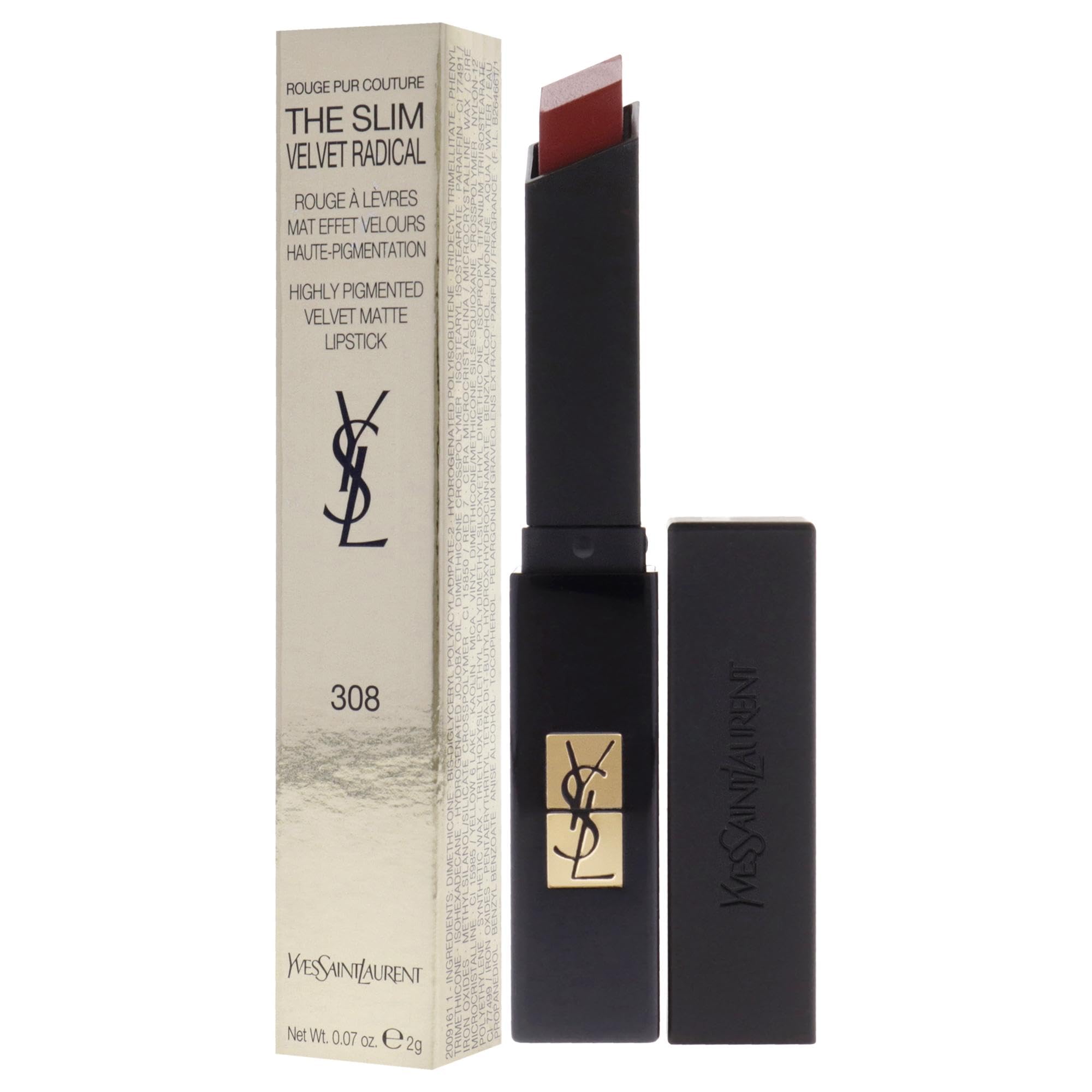 Foto 5 pulgar | Lápiz Labial Yves Saint Laurent The Slim Velvet Radical 308 - Venta Internacional.