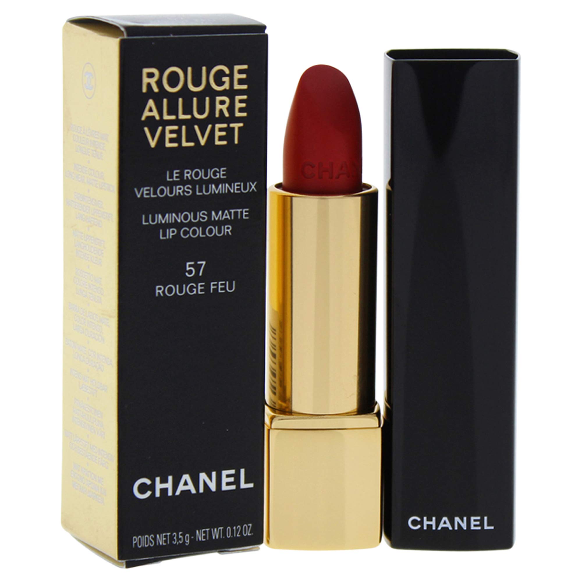 Foto 2 pulgar | Lápiz Labial Chanel Rouge Allure Velvet Luminous Matte 57 Rouge Feu - Venta Internacional.