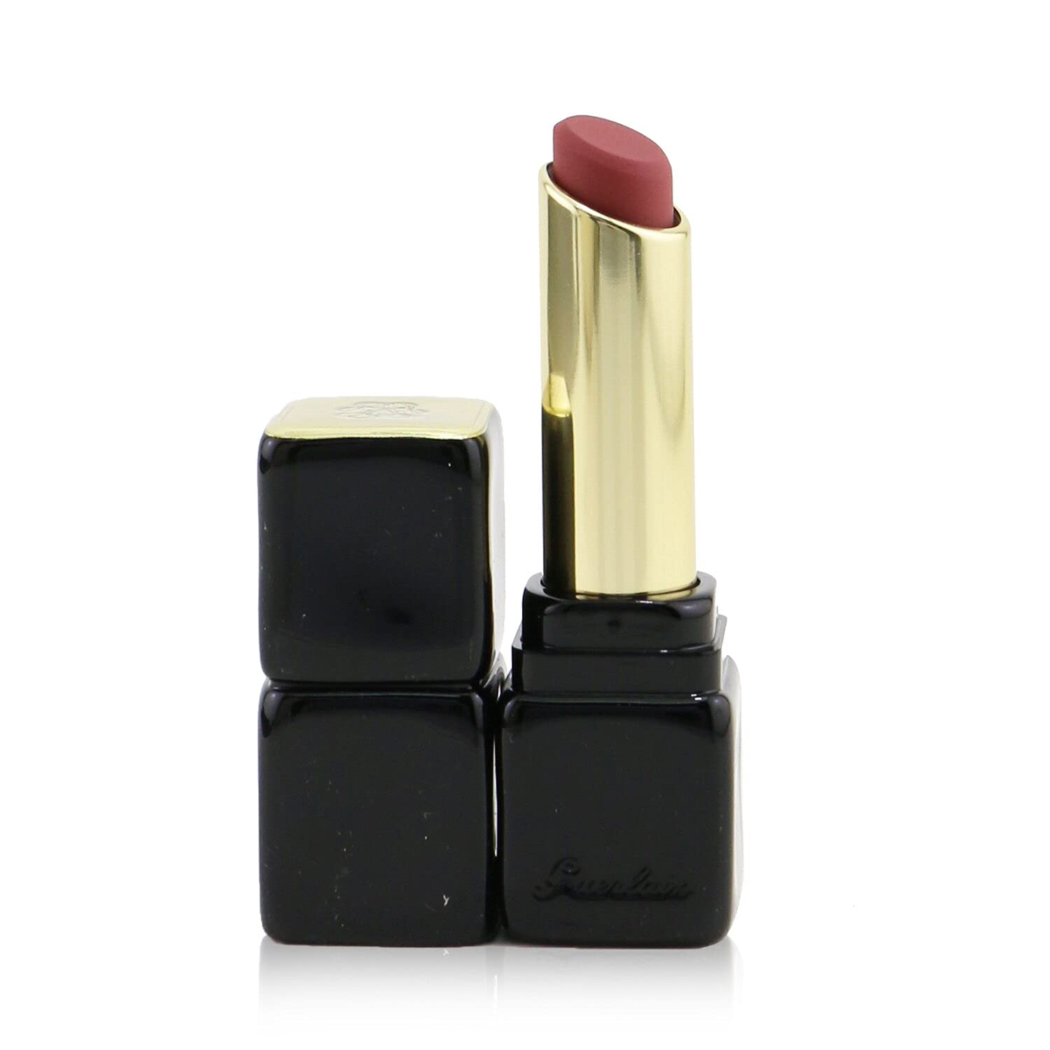 Lápiz Labial Guerlain Kisskiss Tender Matte #214 Romantic Nude 2,8 G - Venta Internacional.