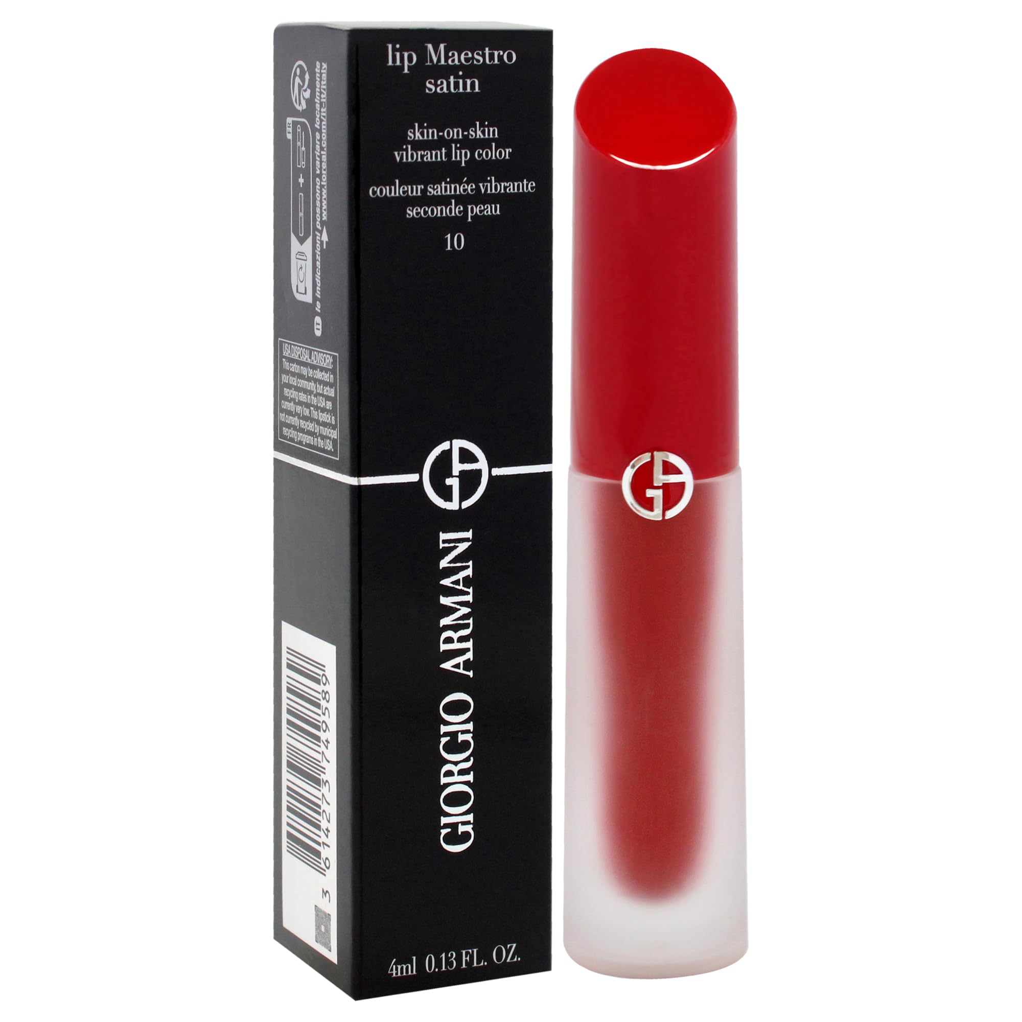 Foto 4 pulgar | Lápiz Labial Giorgio Armani Lip Maestro Satinado De Larga Duración 3,8 Ml - Venta Internacional.