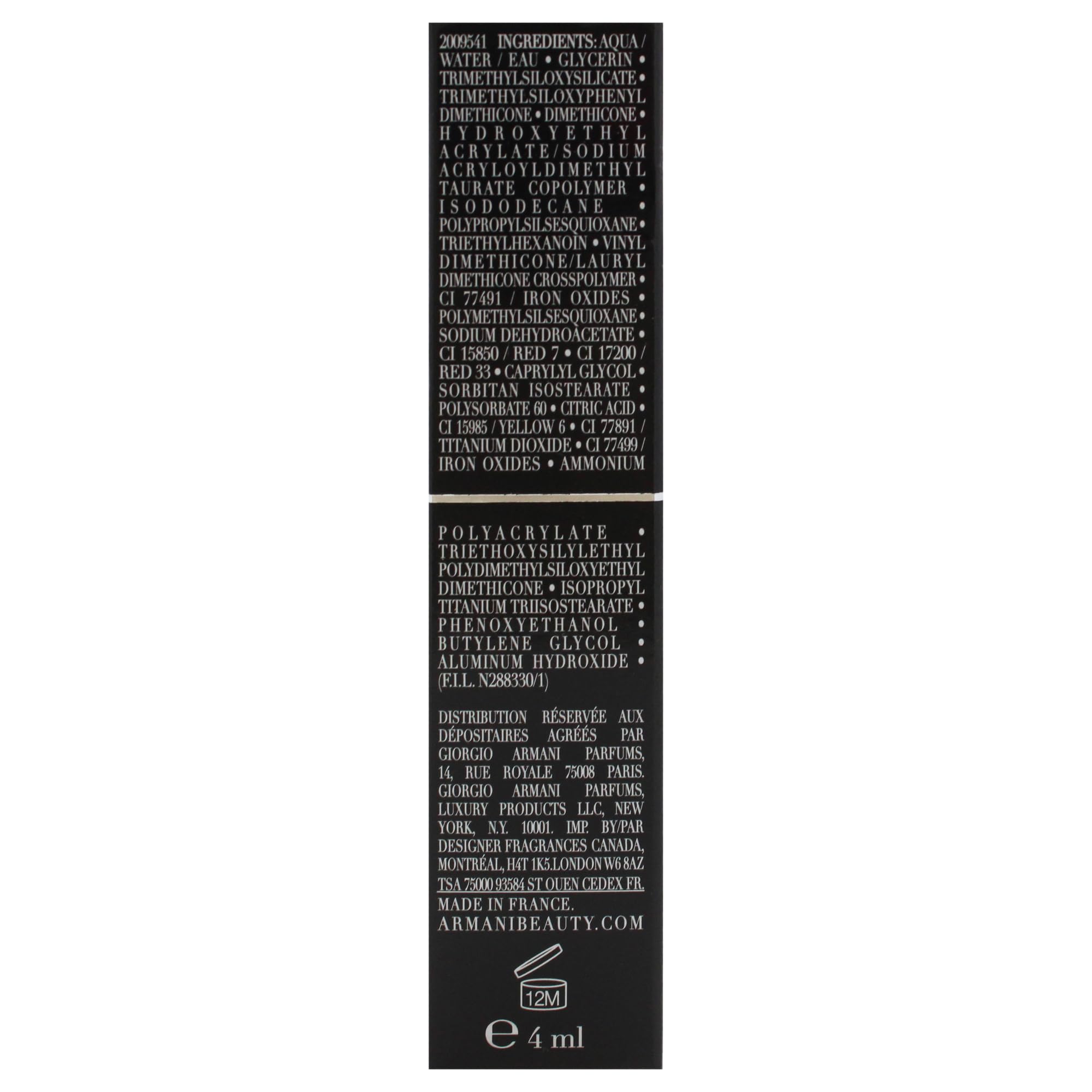 Foto 8 pulgar | Lápiz Labial Giorgio Armani Lip Maestro Satinado De Larga Duración 3,8 Ml - Venta Internacional.